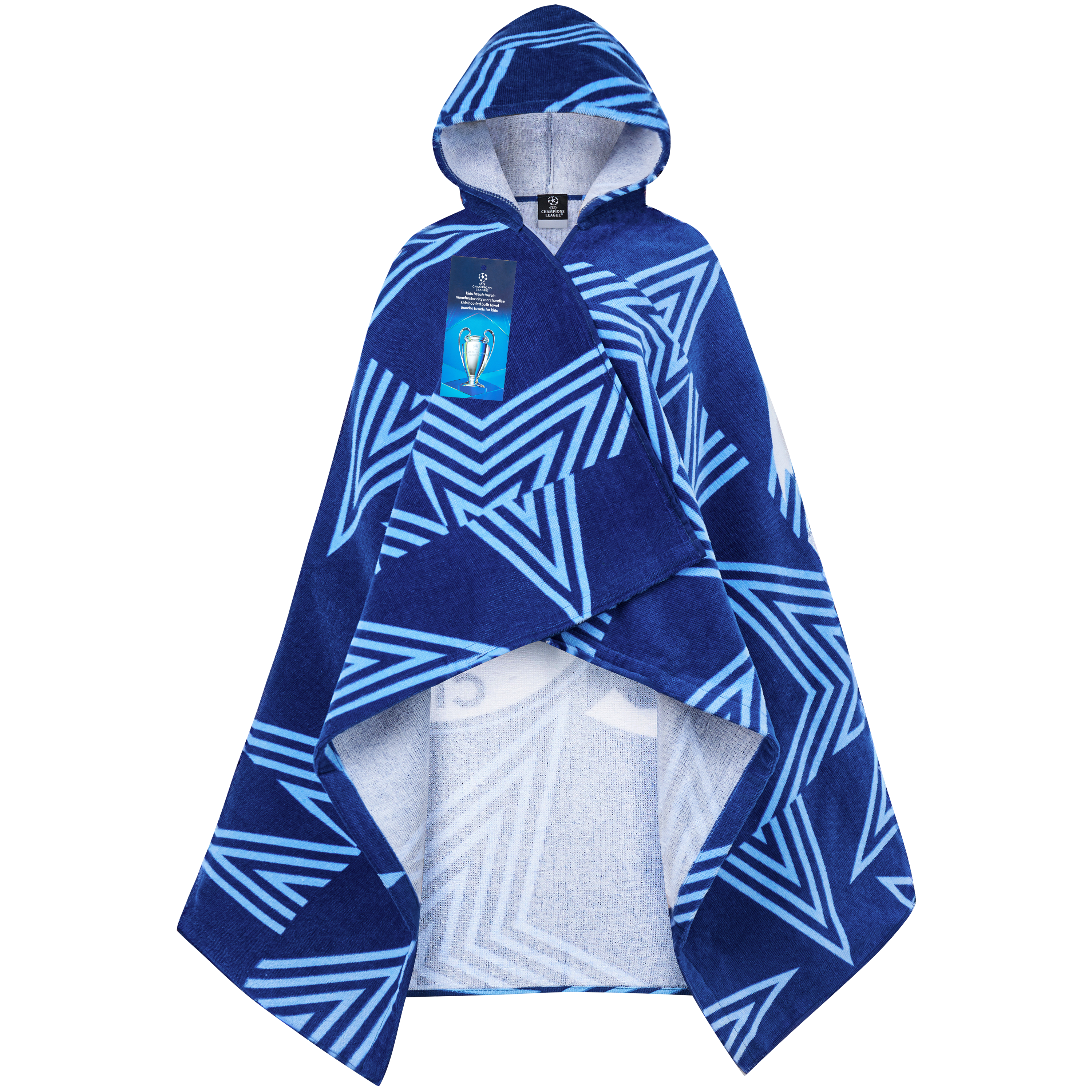 manchester-city-poncho-serviette-capuche-enfant image 1