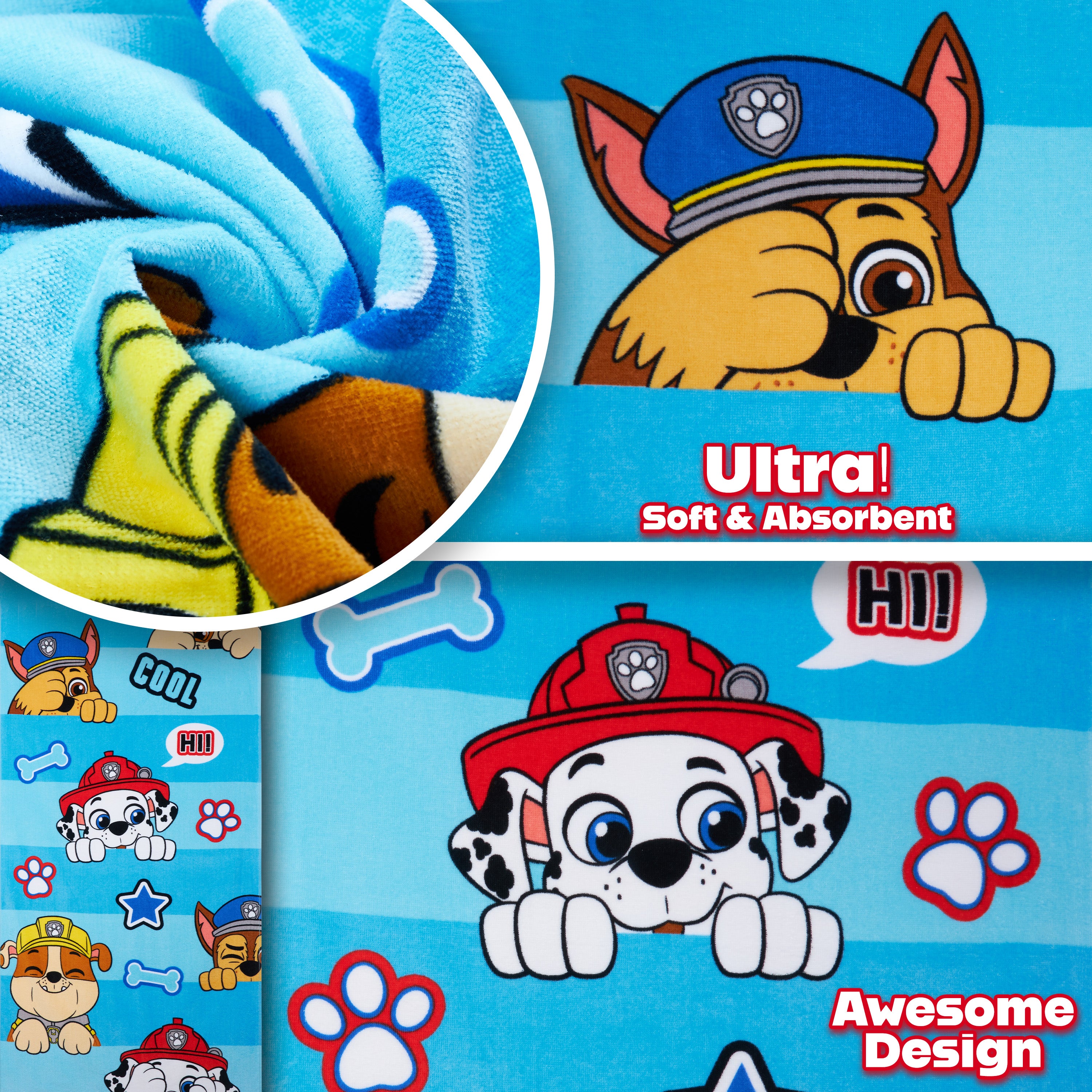 paw-patrol-serviette-bain-enfant-coton-140x70-cm image 4
