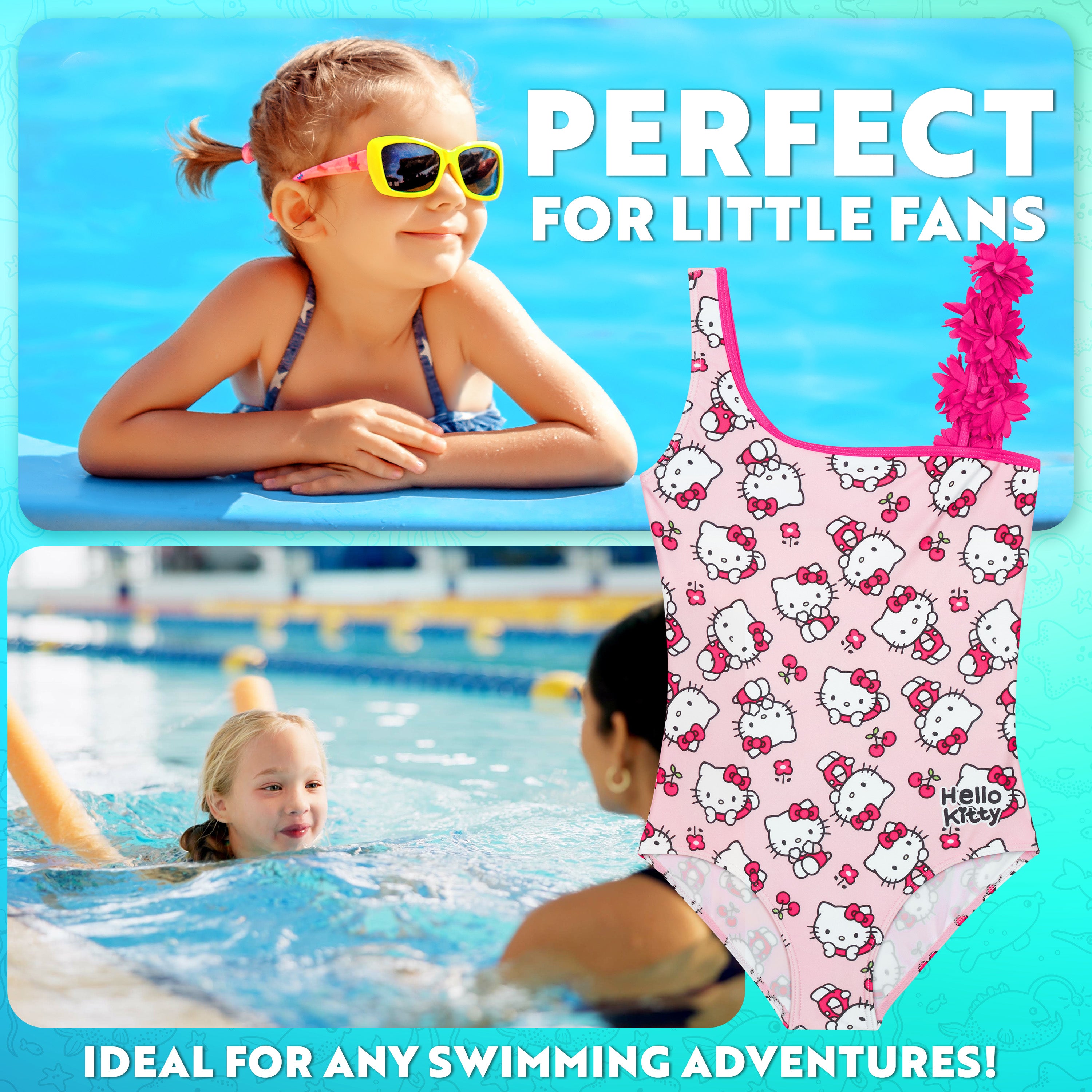 hello-kitty-maillot-de-bain-fille-une-pi-ce-stretch-5-14-ans image 2