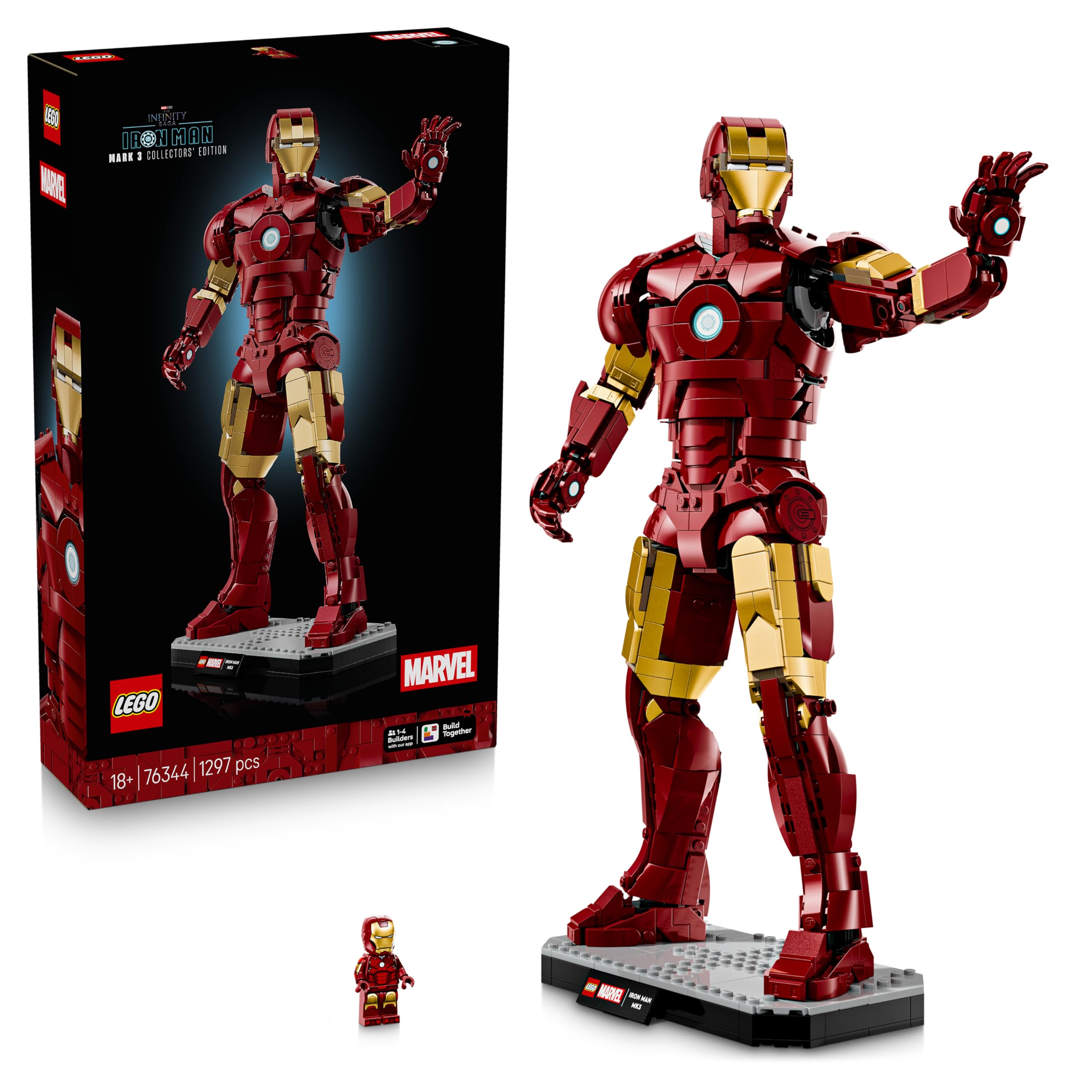 lego-marvel-iron-man-mark-3-dition-collector-76344-1297-pi-ces image 1