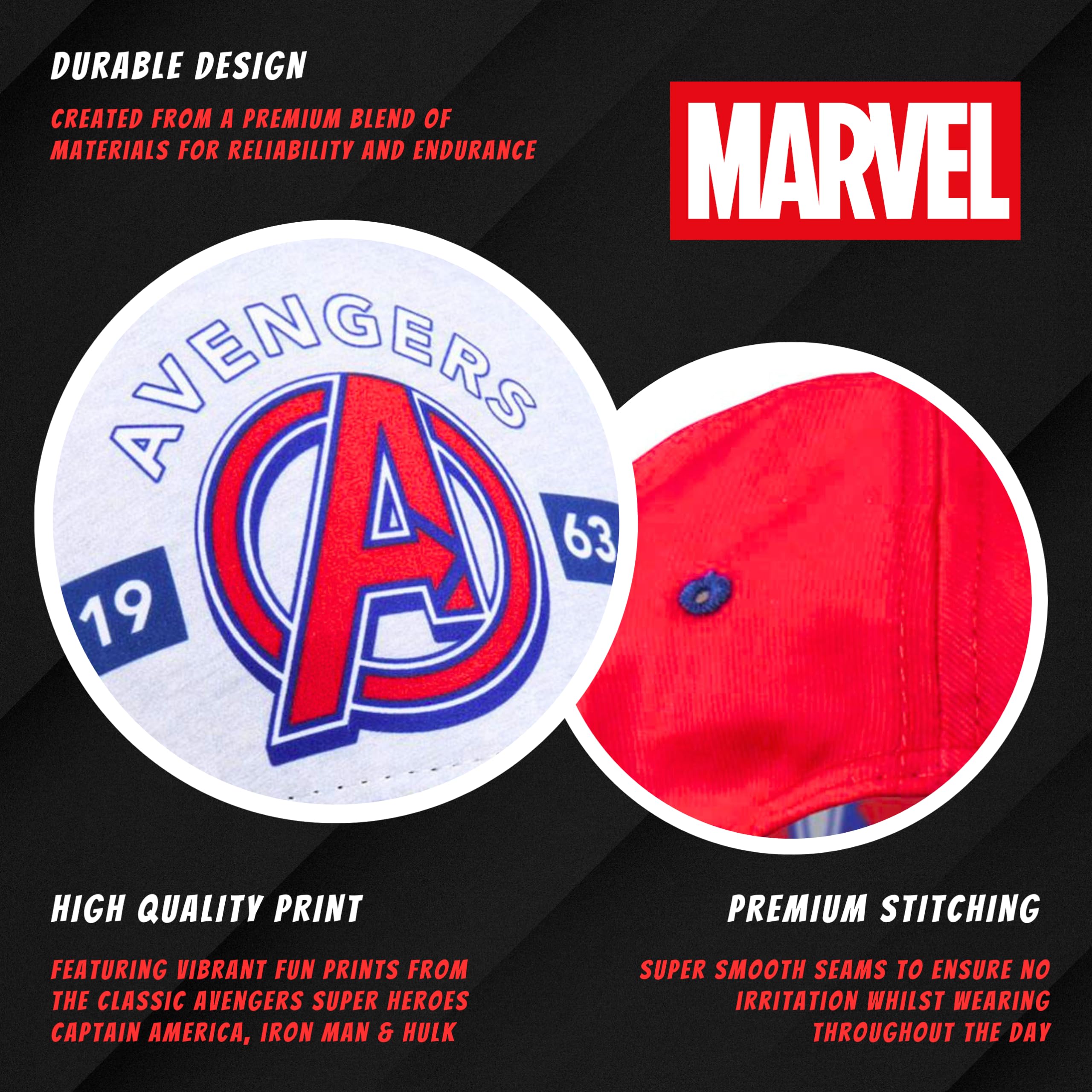 marvel-avengers-casquette-gar-on-rouge-r-glable image 4