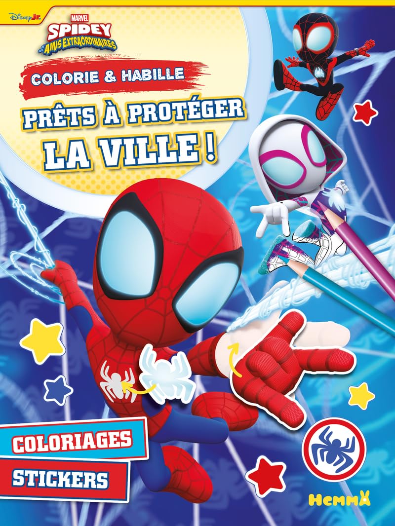 marvel-spidey-colorie-habille-livre-autocollants-5-ans image 1