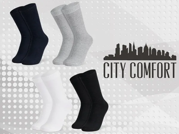 citycomfort-chaussettes-femme-coton-mi-mollet-lot-12 image 1