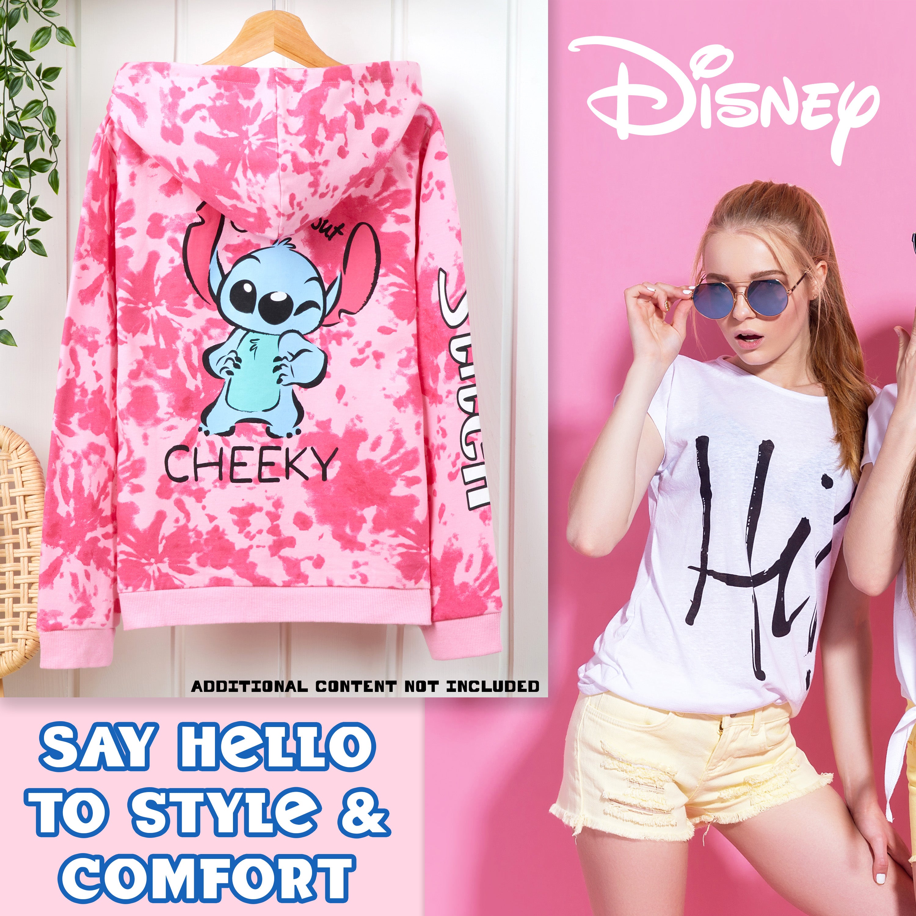 disney-stitch-sweat-capuche-fille-coton-9-10-ans image 2