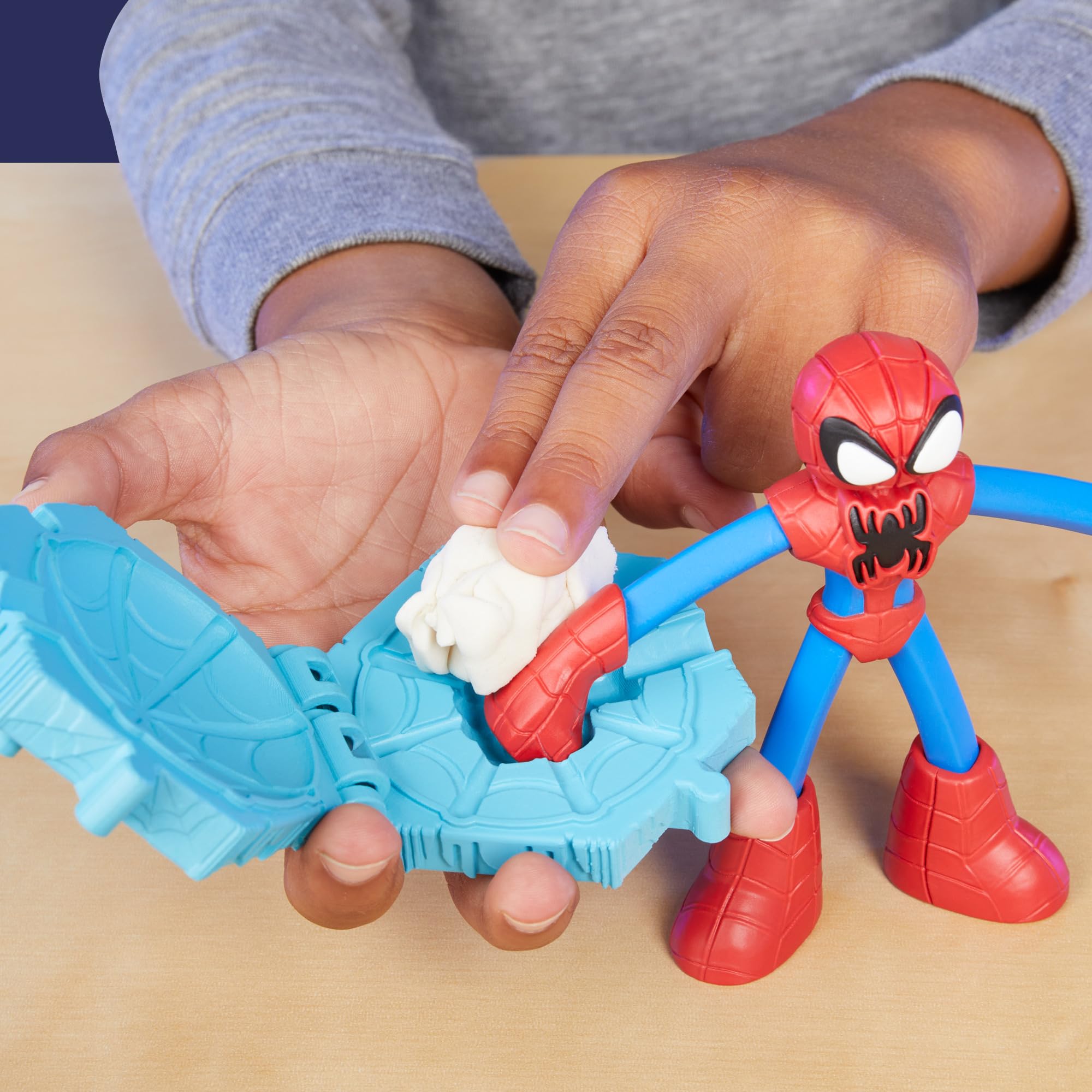play-doh-marvel-spider-man-attaque-tranchante-coffret-venom-4-ans image 8