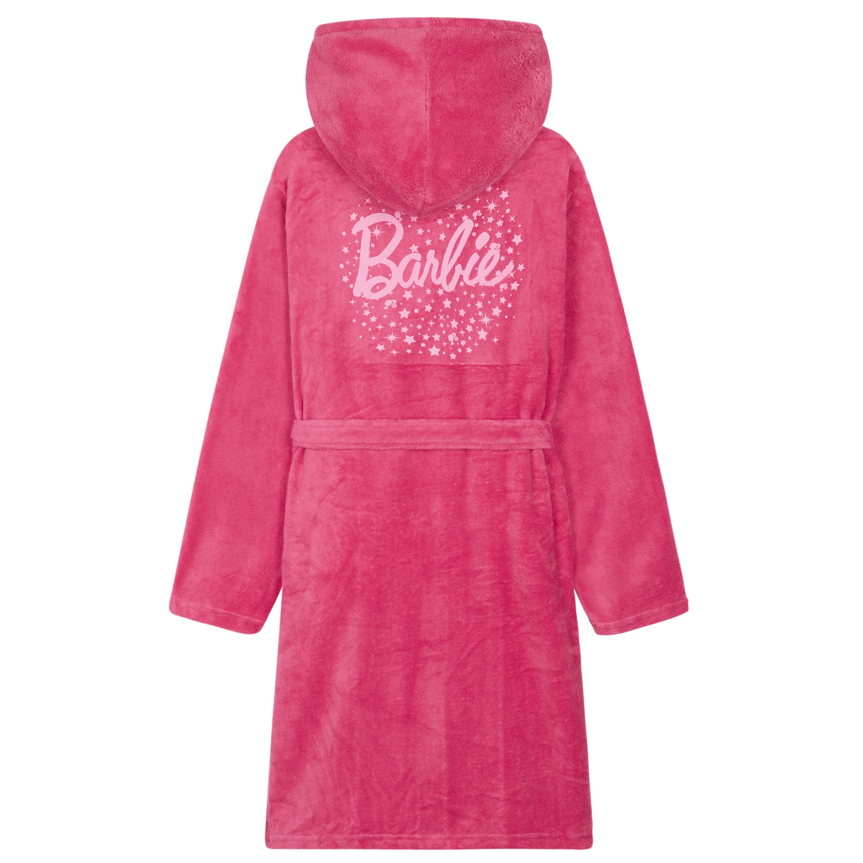 barbie-peignoir-fille-polaire-capuche-rose-7-8-ans image 3