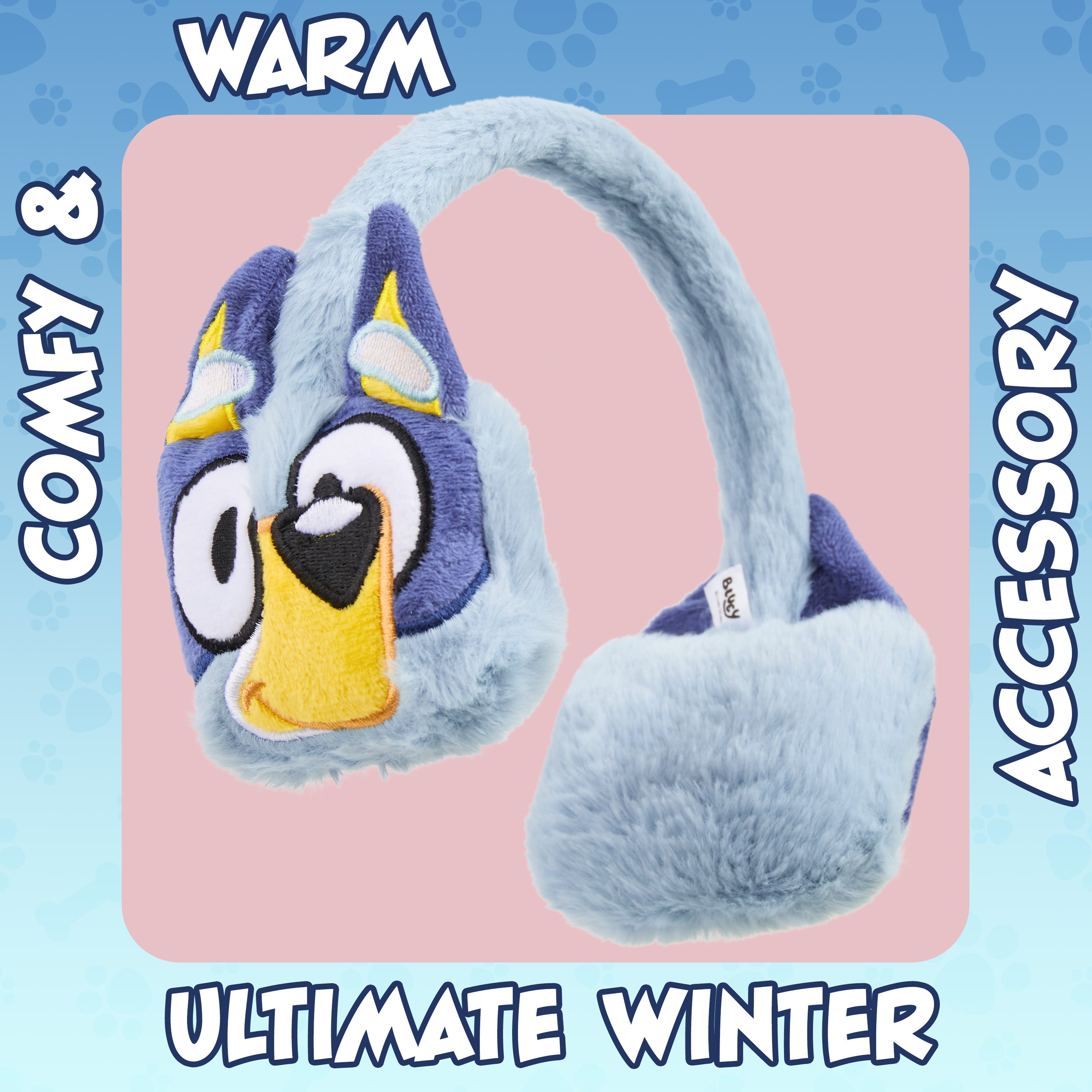 bluey-cache-oreilles-fille-peluche-hiver-taille-unique image 4