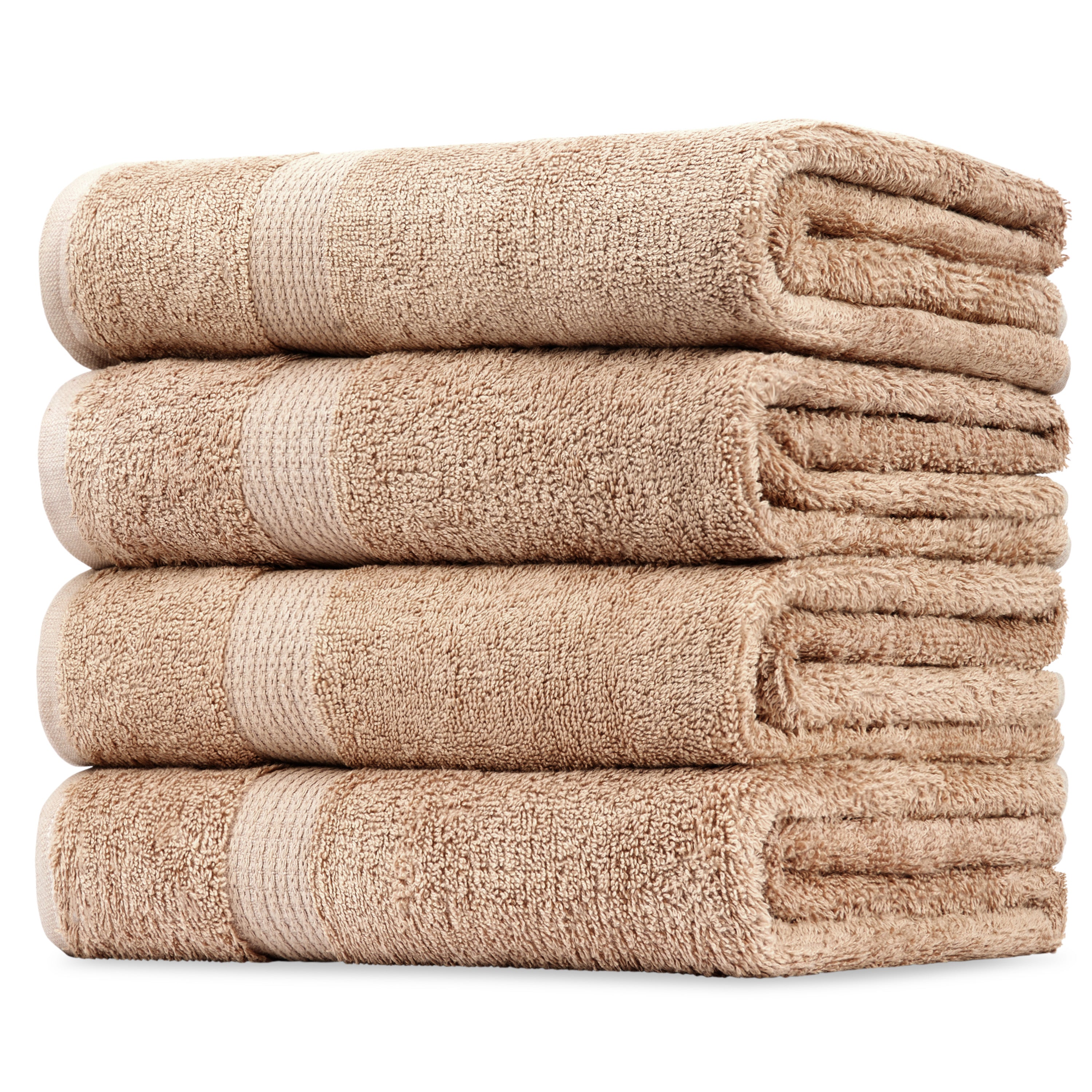 get-trend-citycomfort-serviettes-de-bain-coton-lot-4-noir-550-gsm image 7
