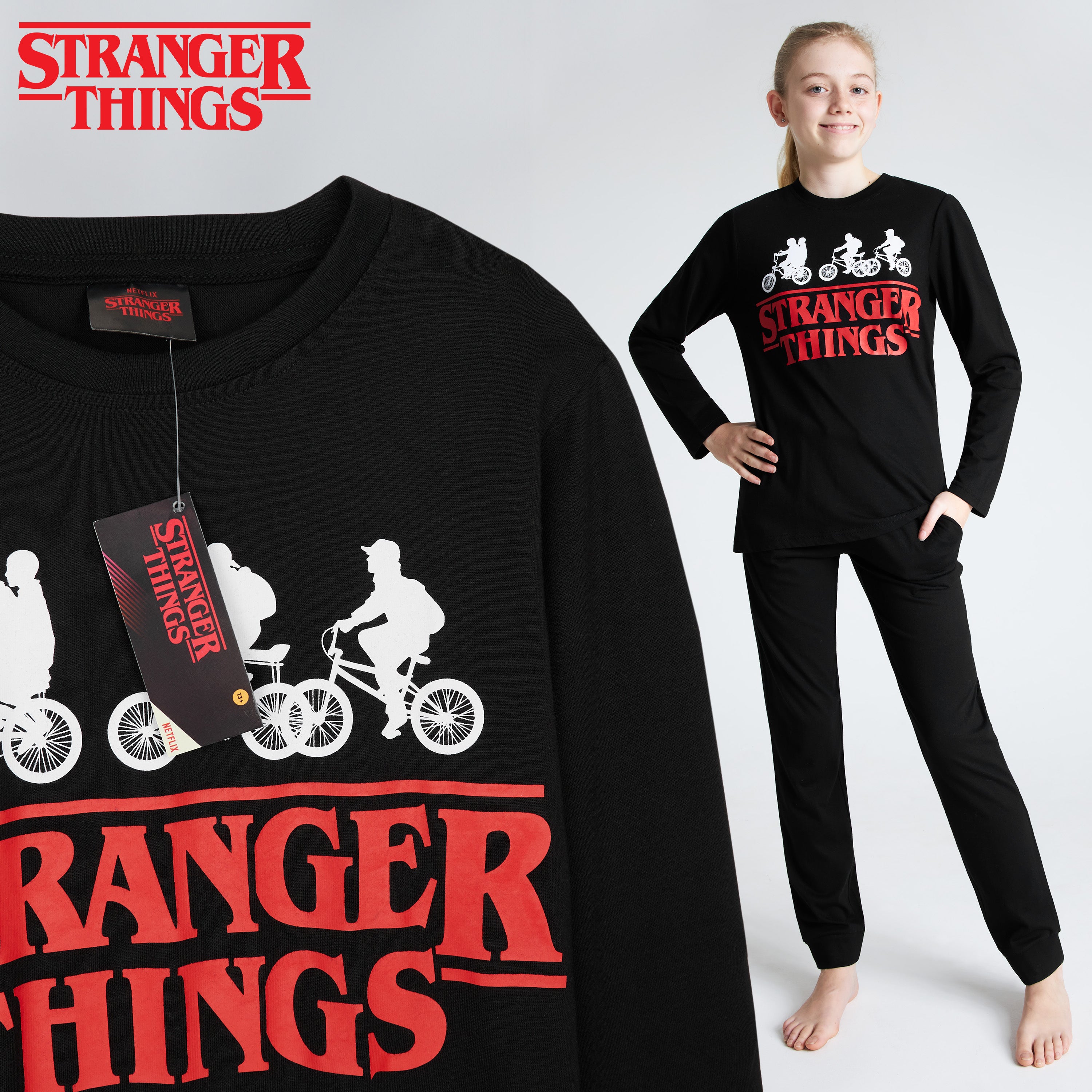 get-trend-stranger-things-pyjama-fille-coton-2-pi-ces-13-14-ans image 5