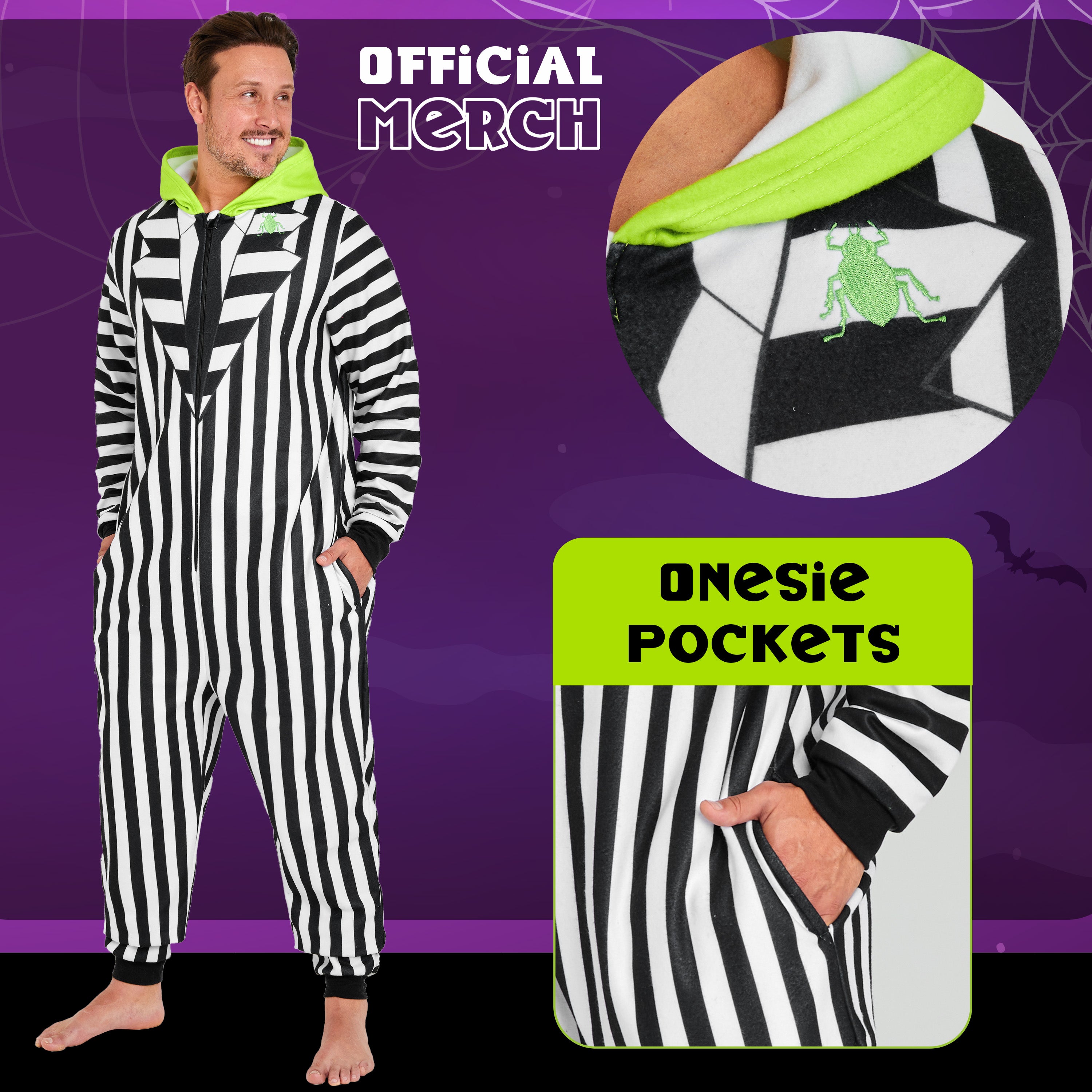 beetlejuice-combinaison-homme-polaire-capuche-ray-e image 3