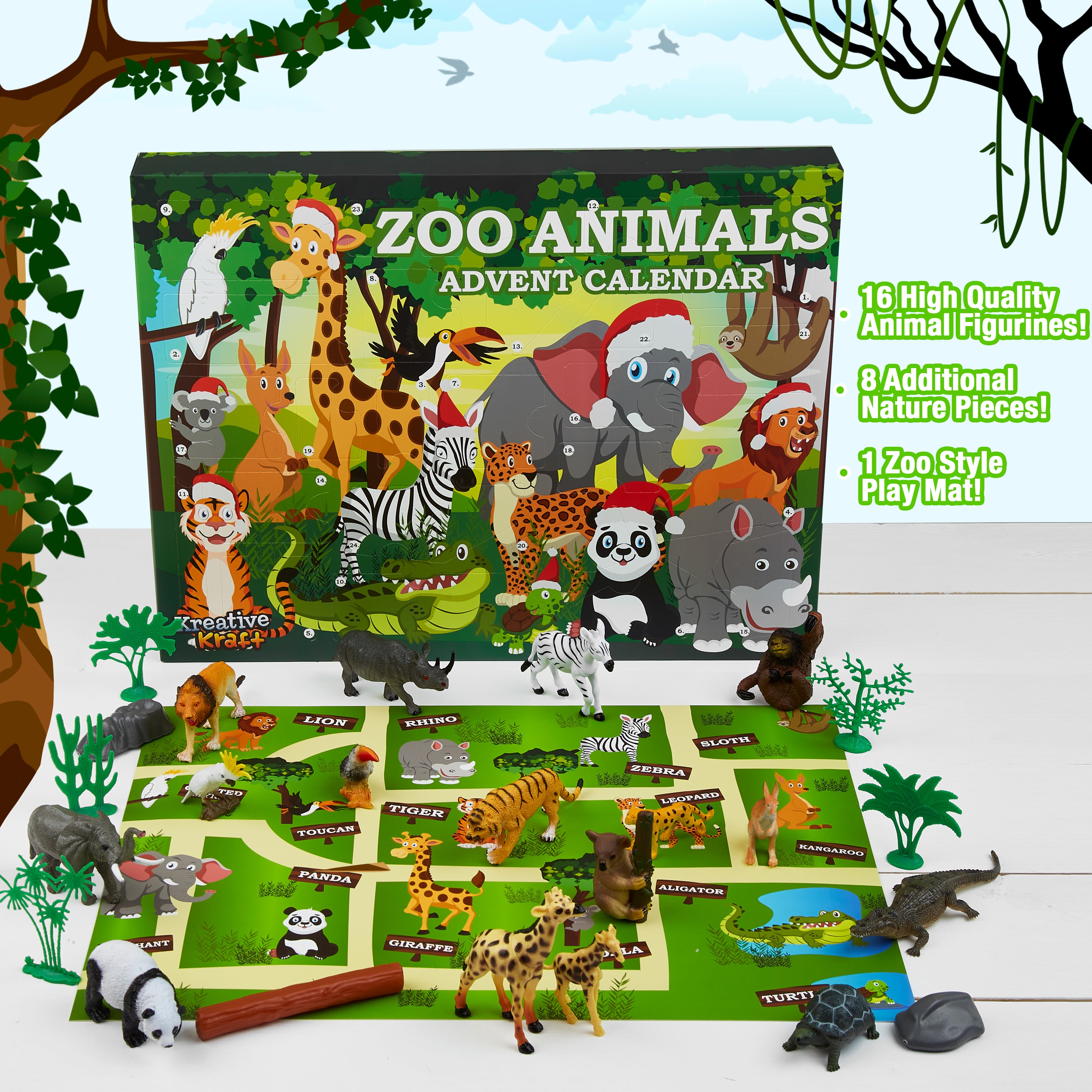 kreativekraft-calendrier-de-l-avent-enfant-zoo-24-jouets image 4