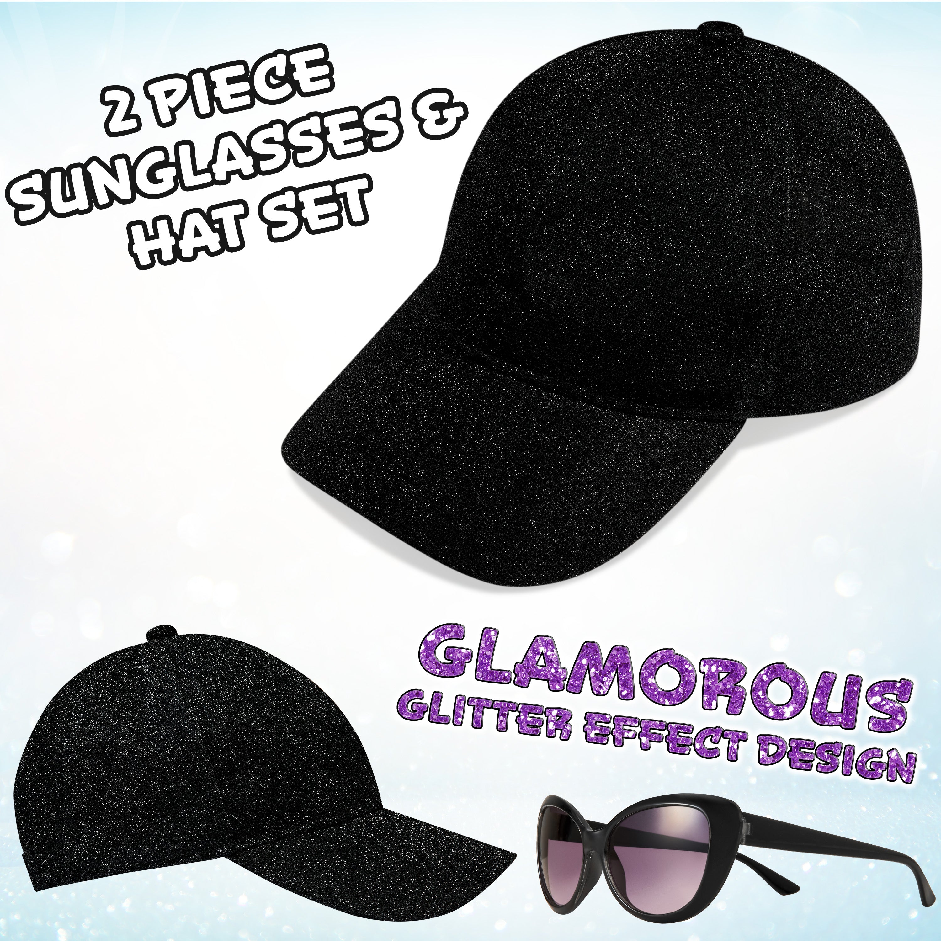 citycomfort-casquette-baseball-lunettes-soleil-fille-noir image 3