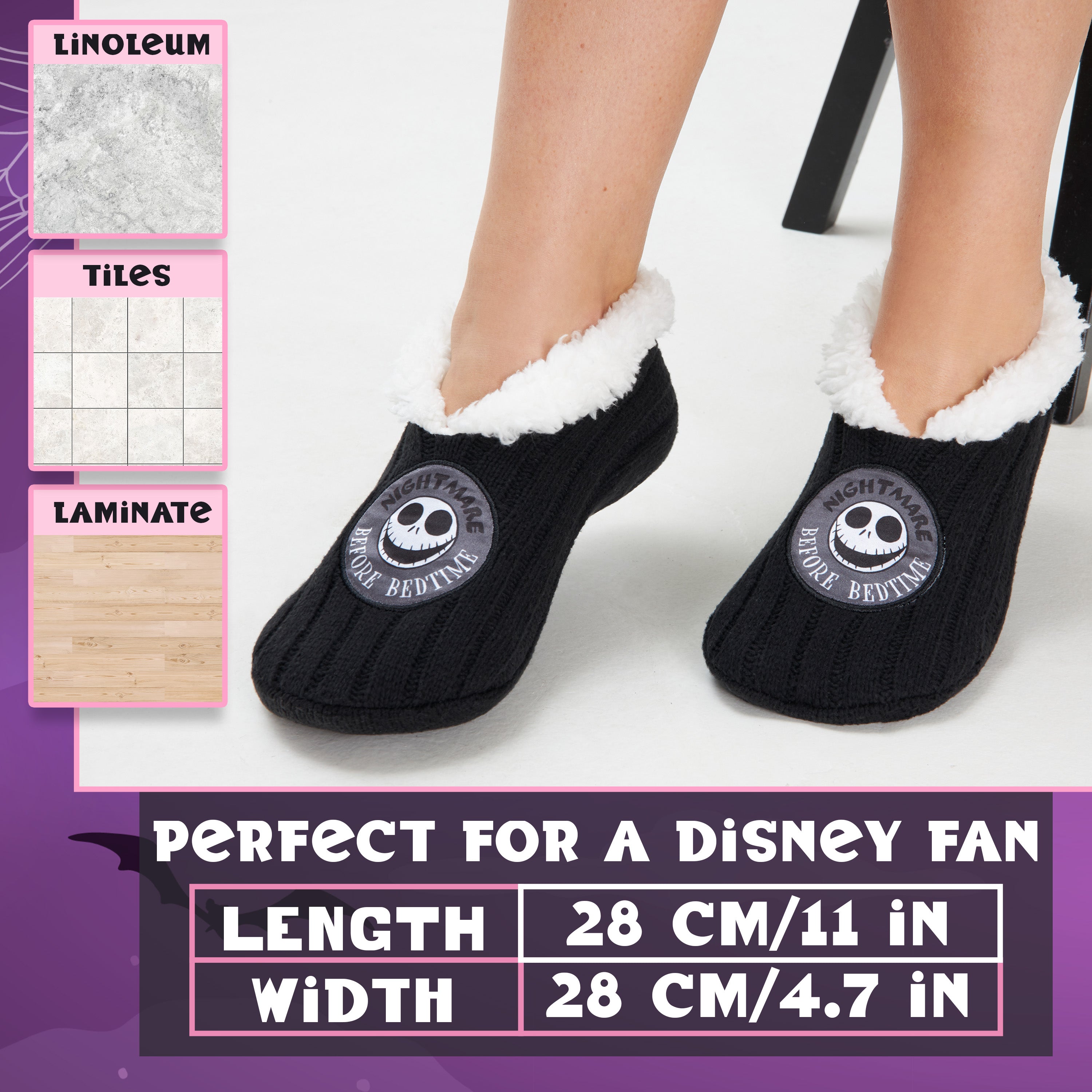 get-trend-women-disney-chaussons-ballerines-femme-sherpa-tricot image 6