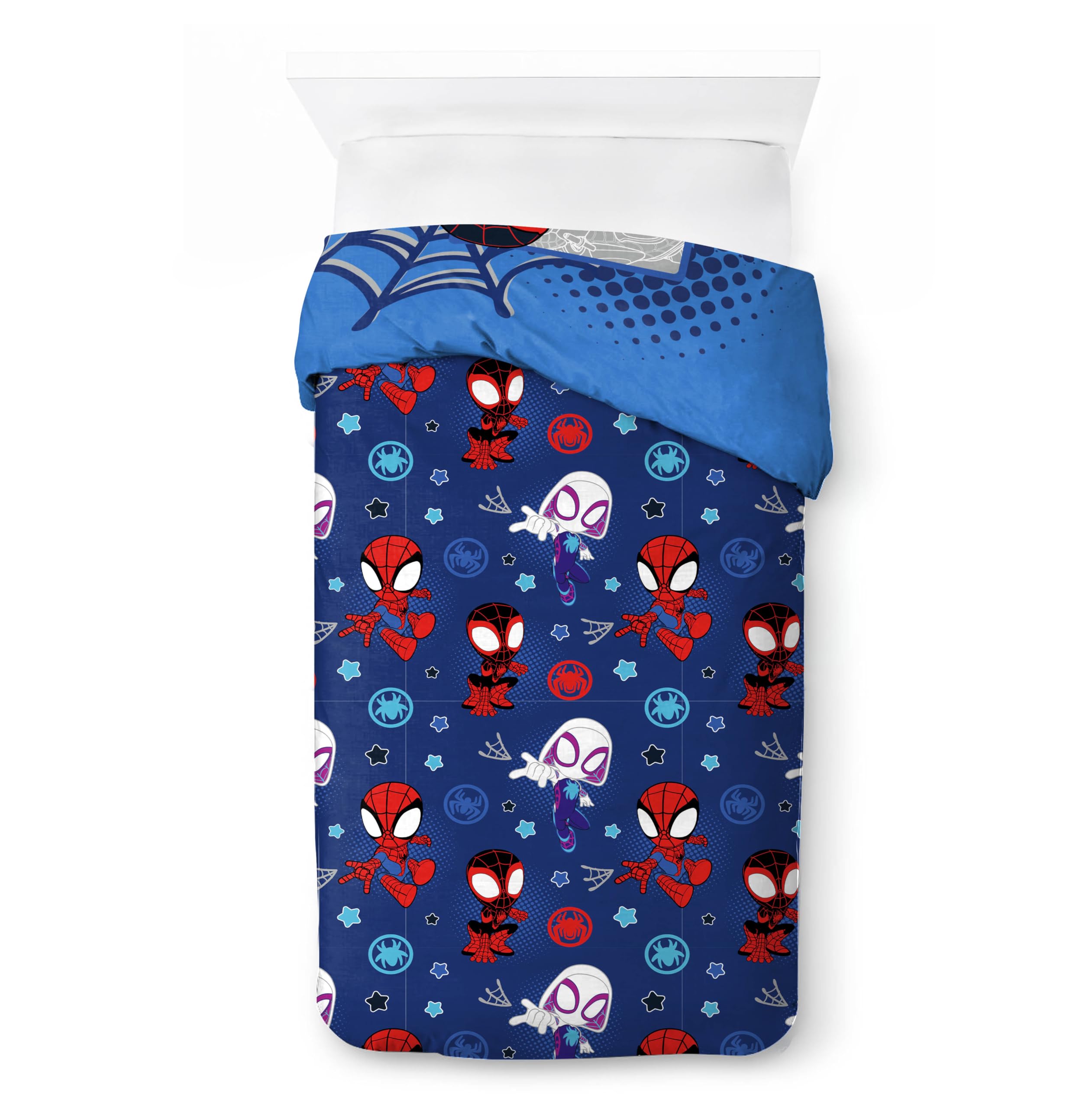 marvel-spidey-et-ses-amis-parure-de-lit-coton-bleu-140x200 image 3