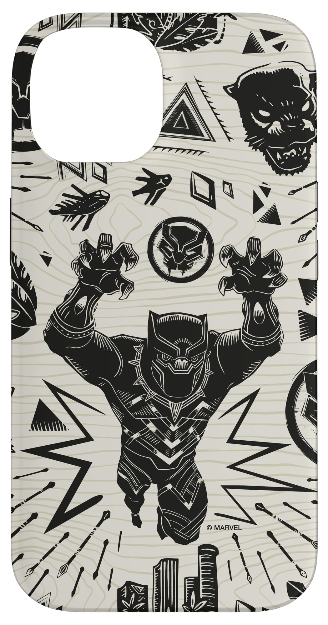 marvel-black-panther-coque-iphone-15-pro-wakanda-forever-rigide image 4