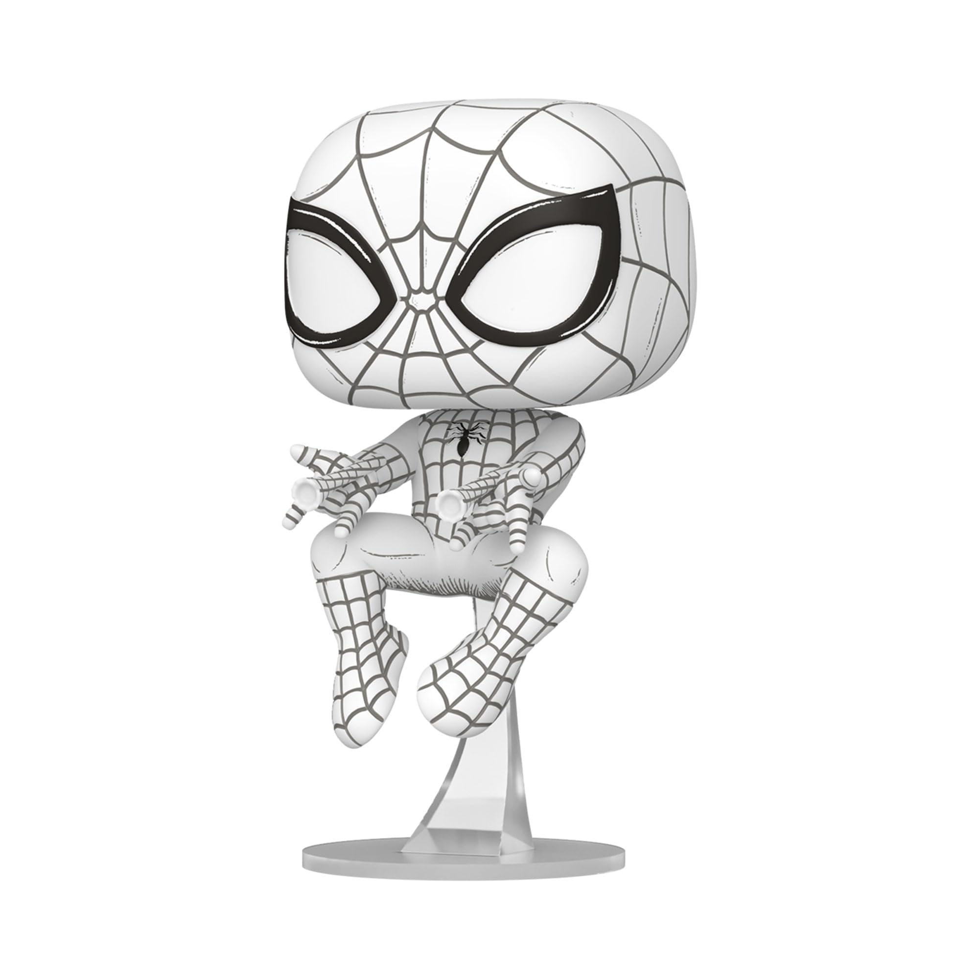 funko-pop-marvel-sketched-spider-man-figurine-vinyle-9-5-cm image 2