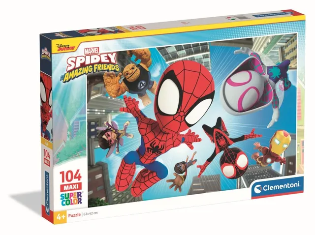 marvel-spidey-friends-puzzle-enfant-104-pi-ces-d-s-4-ans image 1