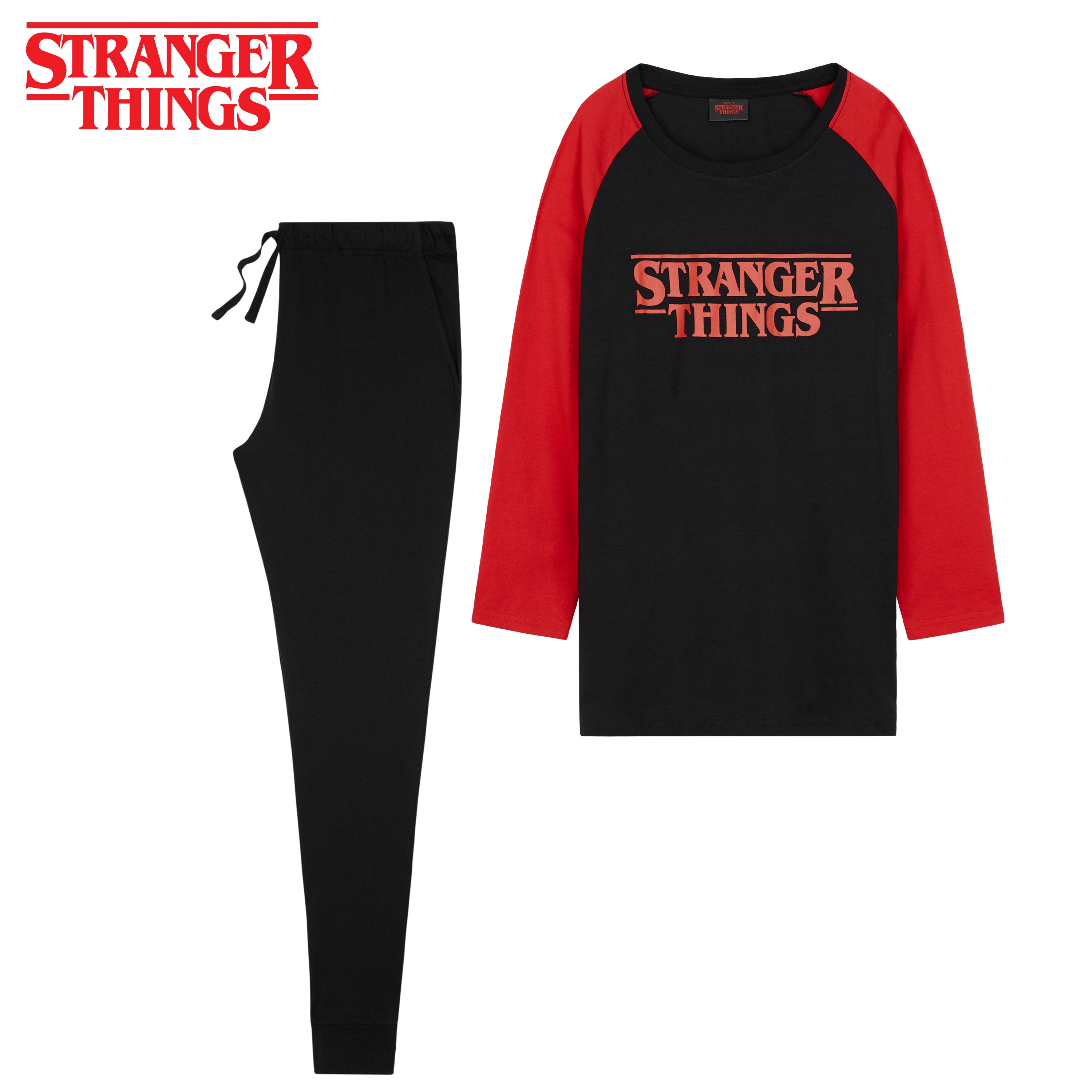 stranger-things-pyjama-femme-coton-manches-longues-2-pi-ces-taille-s image 2
