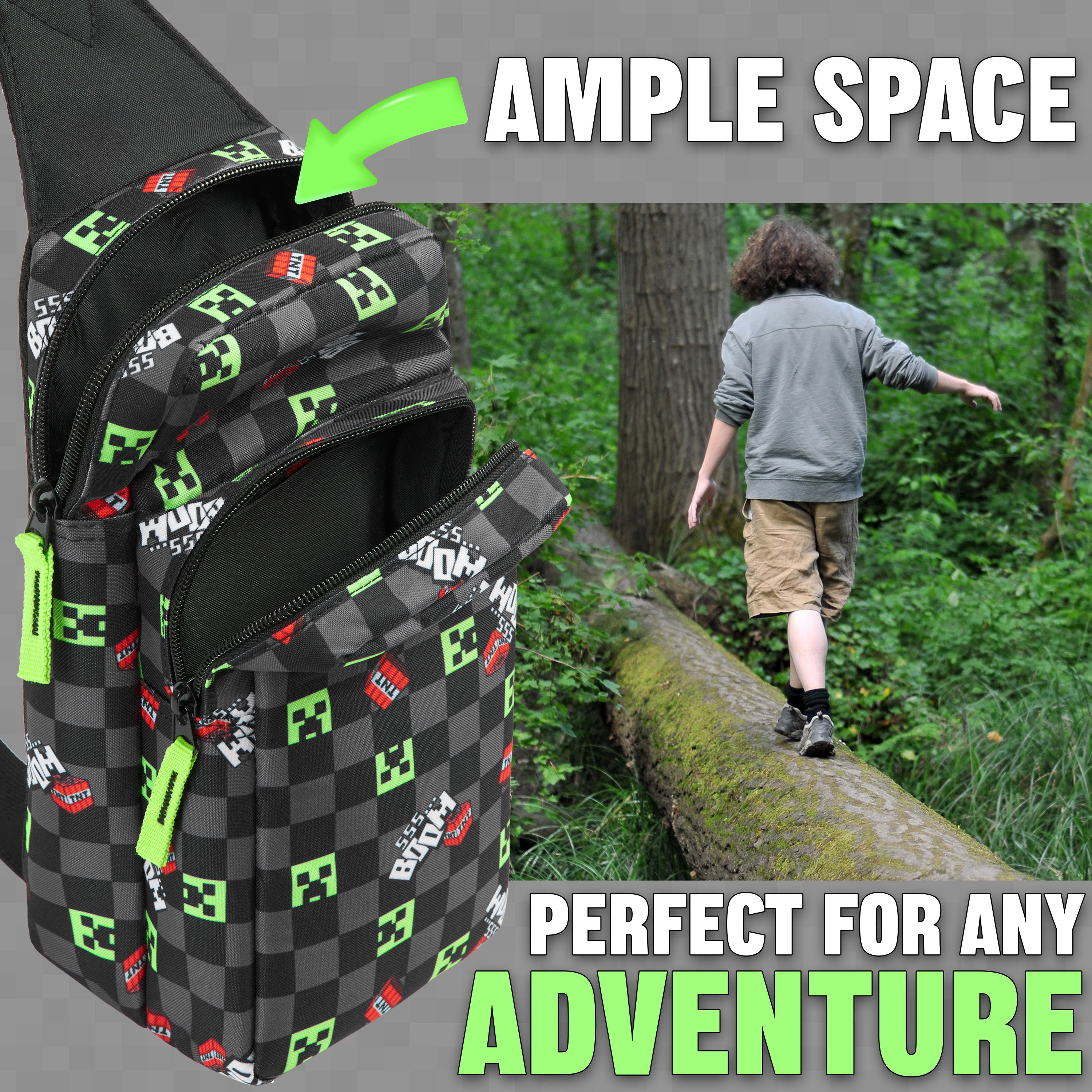 minecraft-sac-bandouli-re-creeper-enfant-sangle-ajustable image 3