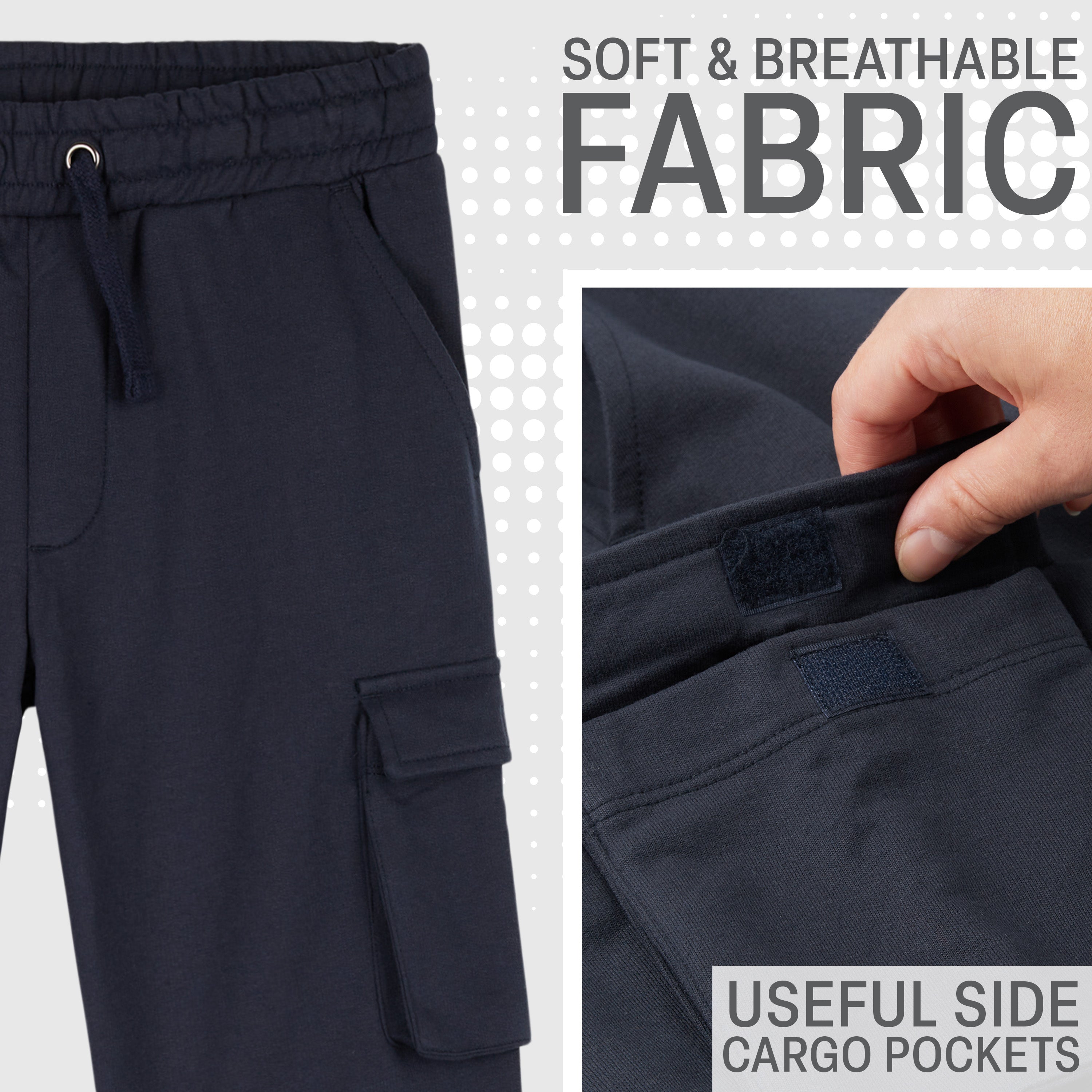 citycomfort-jogger-cargo-gar-on-marine-4-poches-11-12-ans image 3