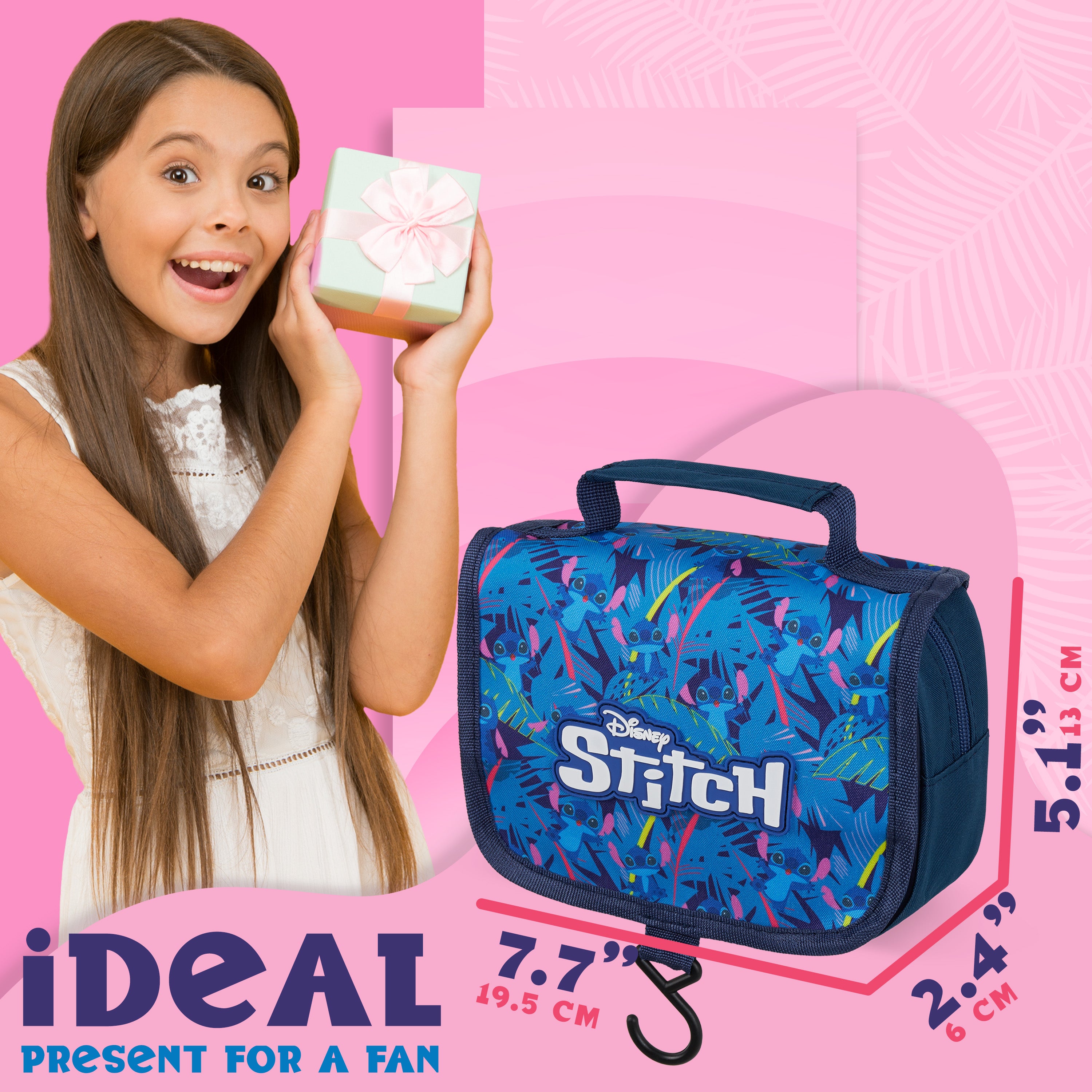 get-trend-stitch-trousse-de-toilette-suspendue-bleue-femme image 3