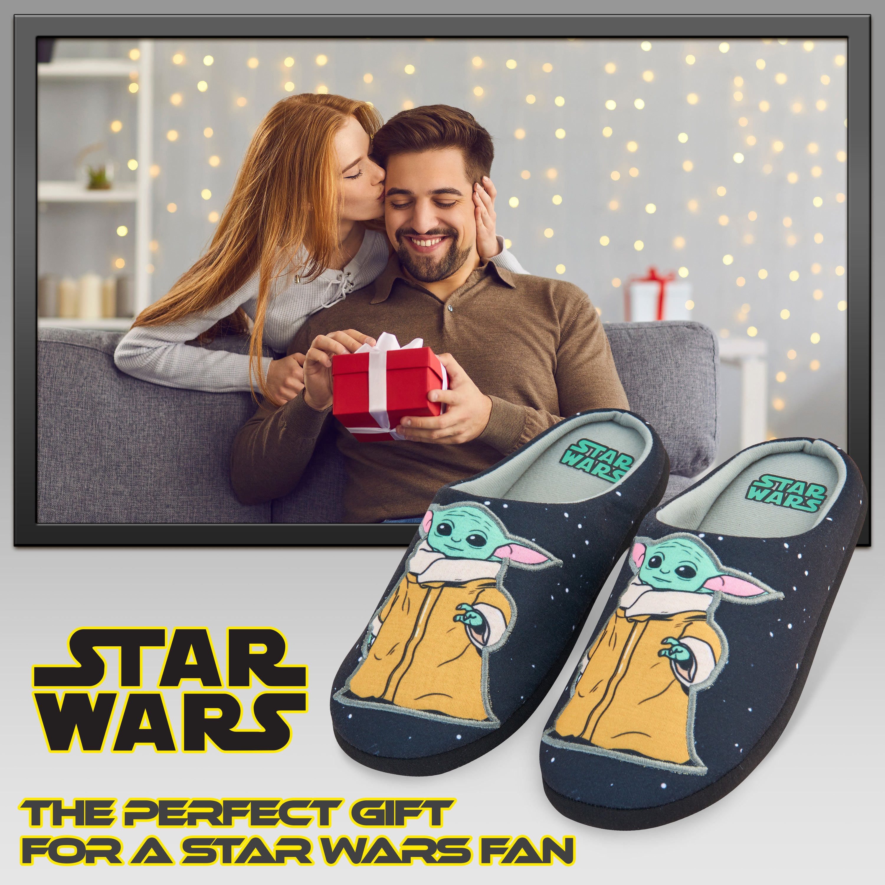 disney-baby-yoda-pantoufles-homme-chaud-pointure-43 image 2