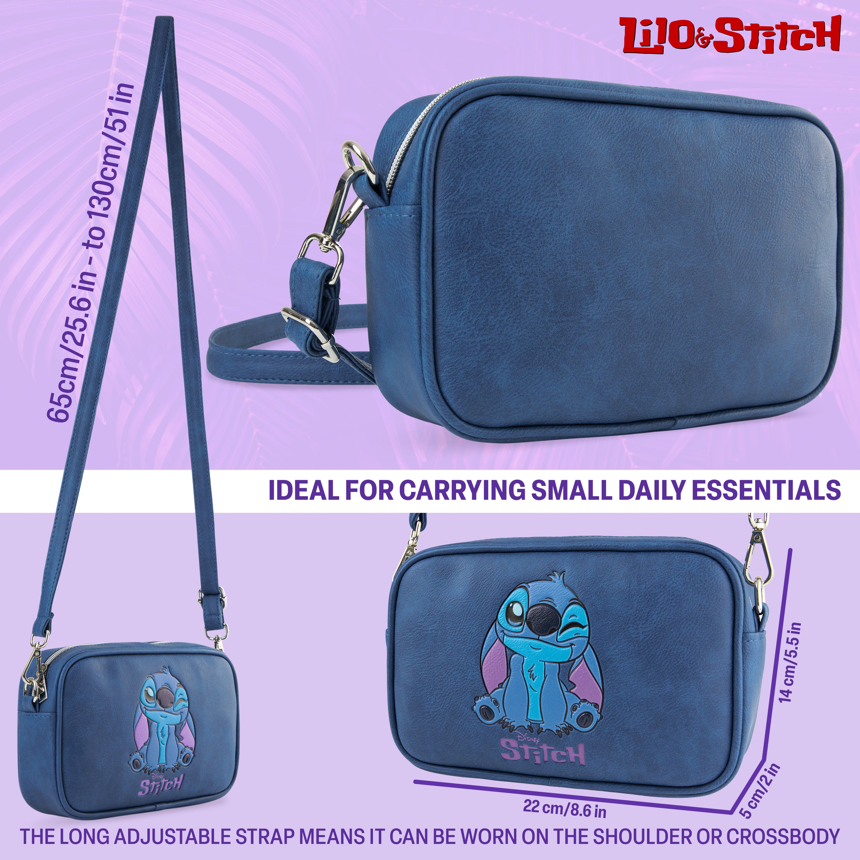 disney-girls-sac-bandouli-re-fille-noir-sangle-r-glable image 7