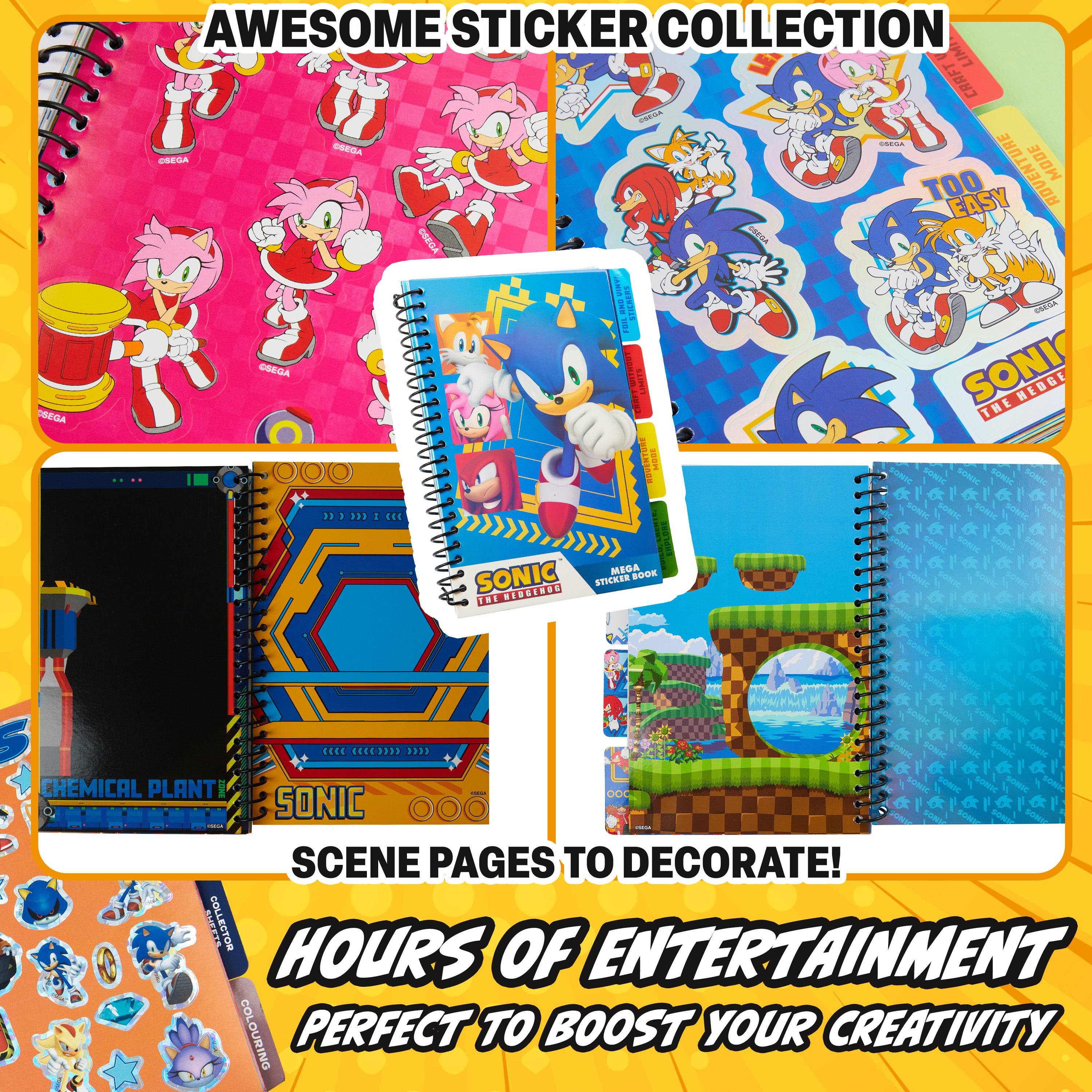 sonic-cahier-stickers-enfant-400-autocollants-28-planches image 4
