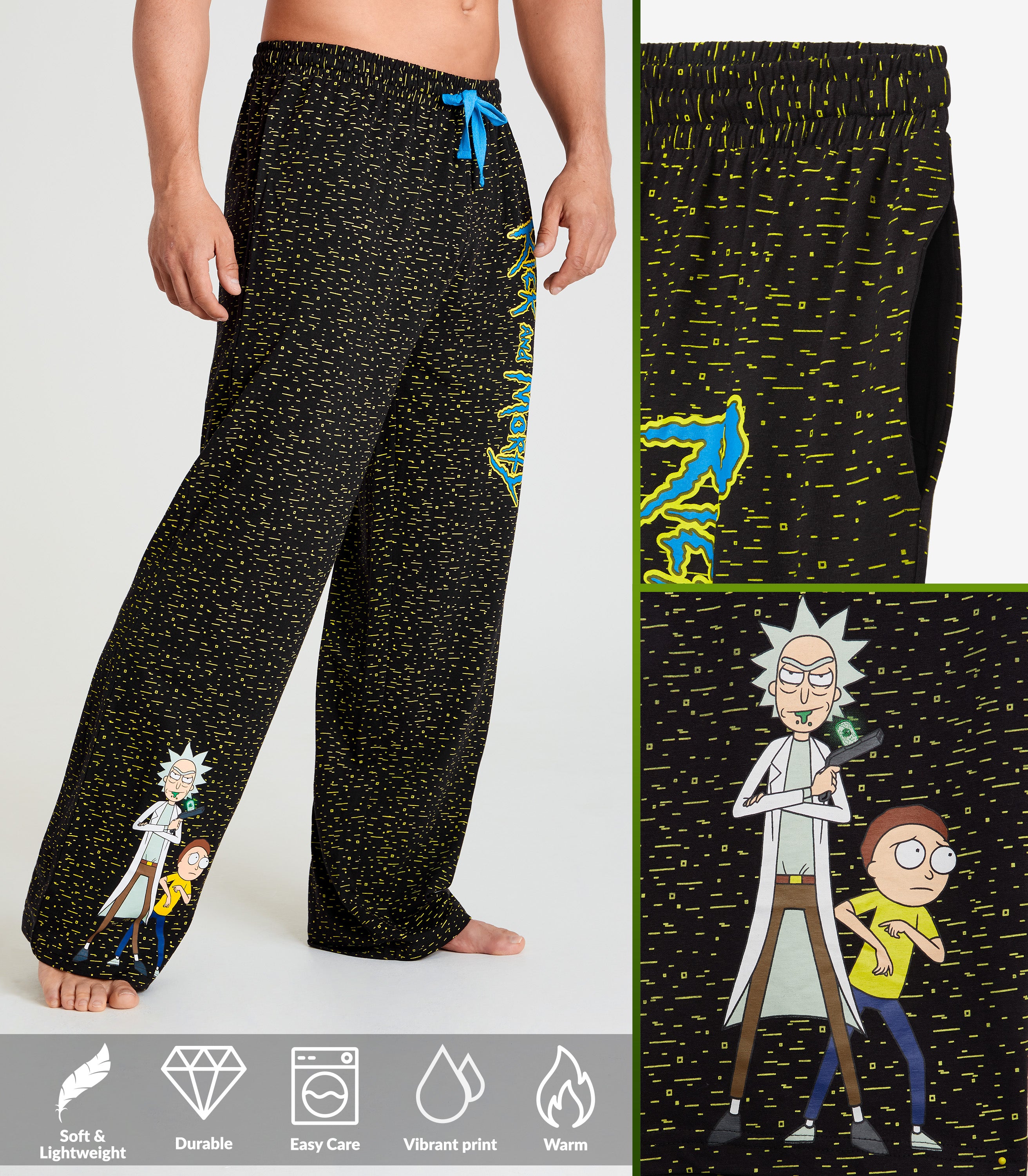 rick-and-morty-pantalon-pyjama-homme-coton-taille-s-3xl image 3