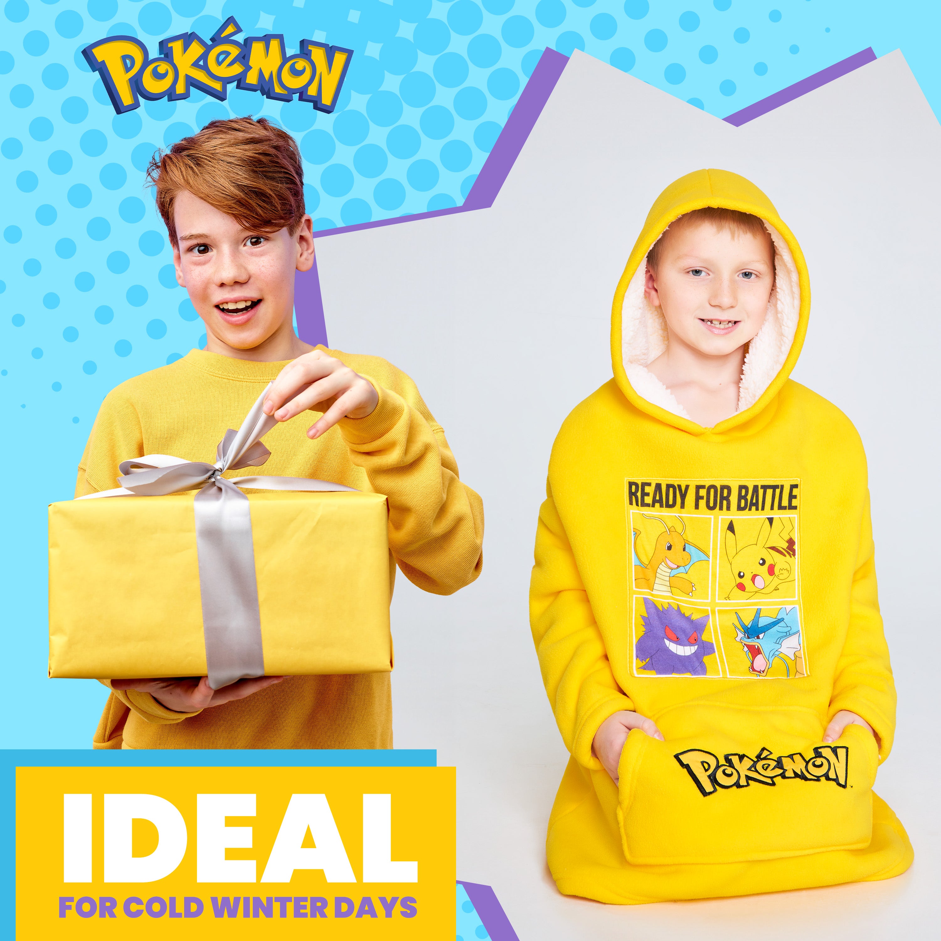 pok-mon-sweat-plaid-oversize-enfant-sherpa-pikachu image 2