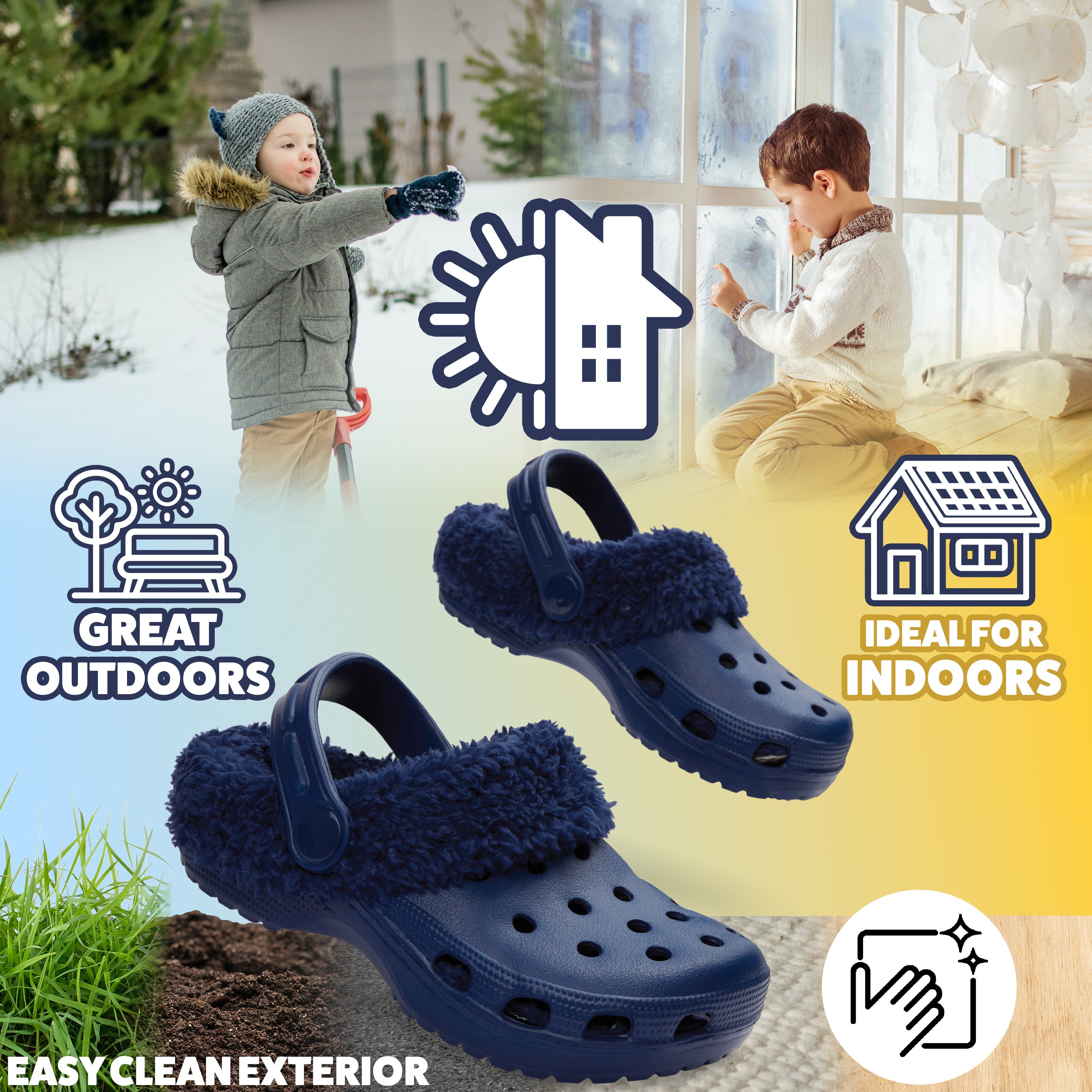 citycomfort-sabots-fourr-s-fille-bleu-12uk image 5