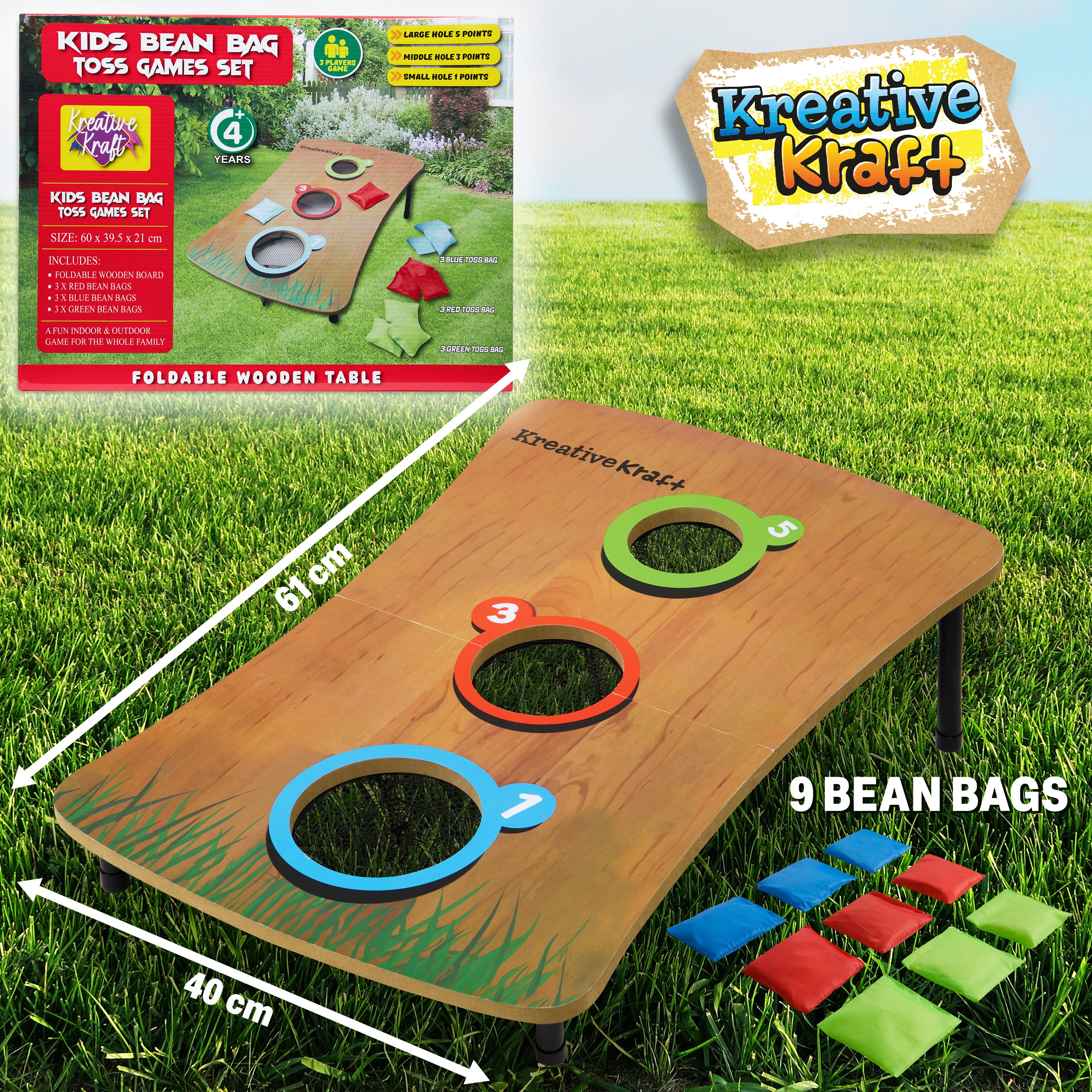 kreativekraft-cornhole-jeu-de-lancer-sacs-bois-jardin-famille image 6