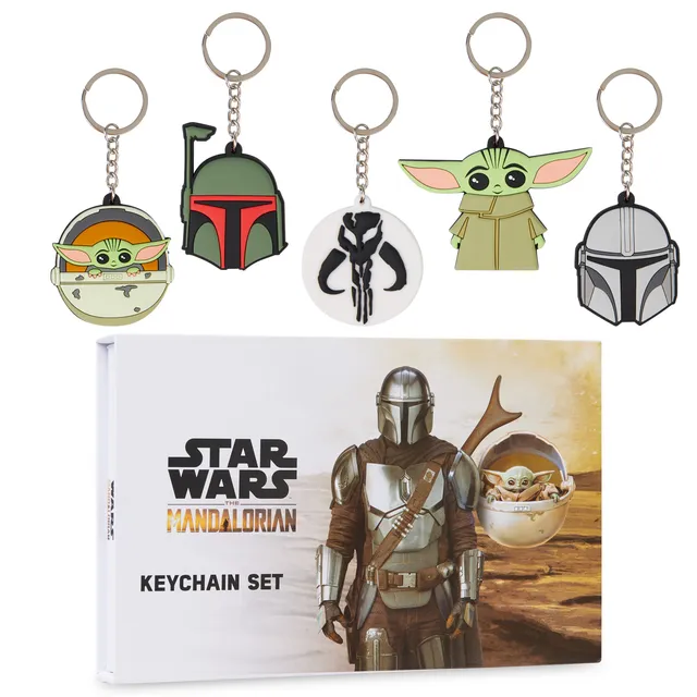 disney-mandalorian-porte-cles-enfant-set-caoutchouc-baby-yoda image 1