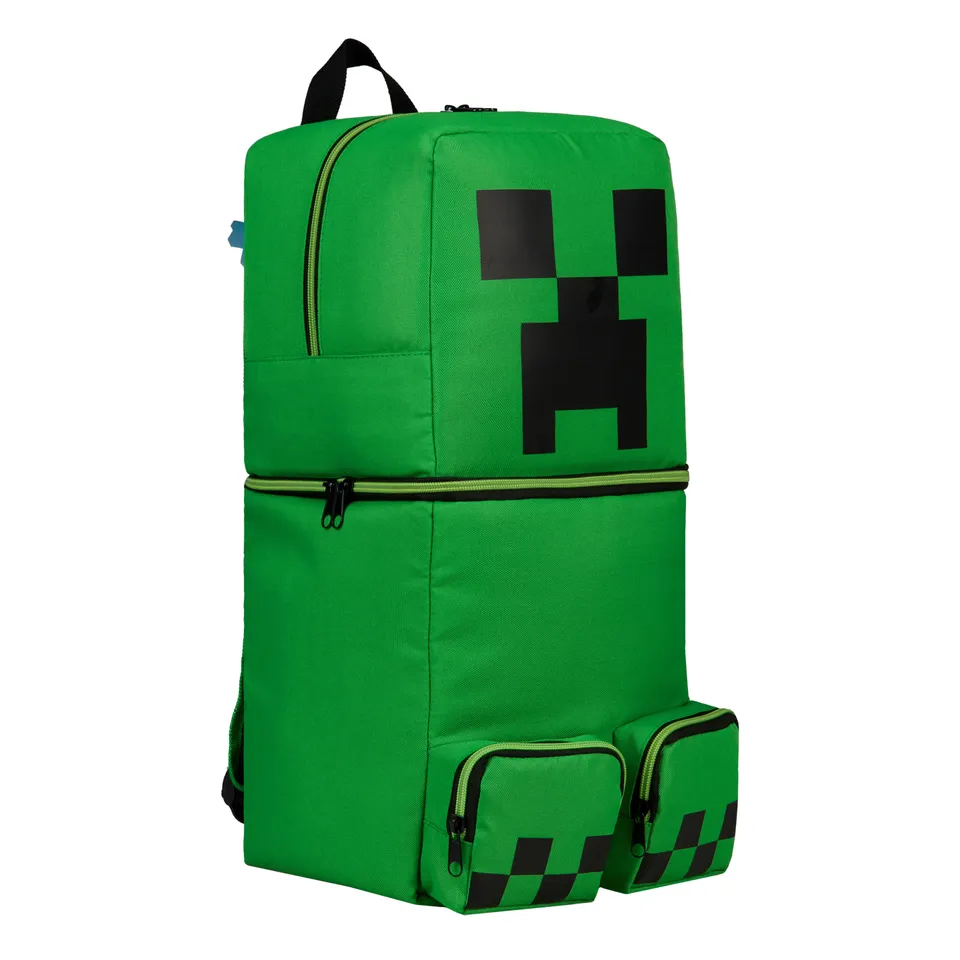 minecraft-creeper-sac-dos-enfant-vert-3d-officiel image 1