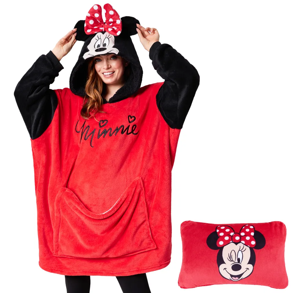 get-trend-women-disney-minnie-sweat-plaid-2-en-1-femme-polaire image 1