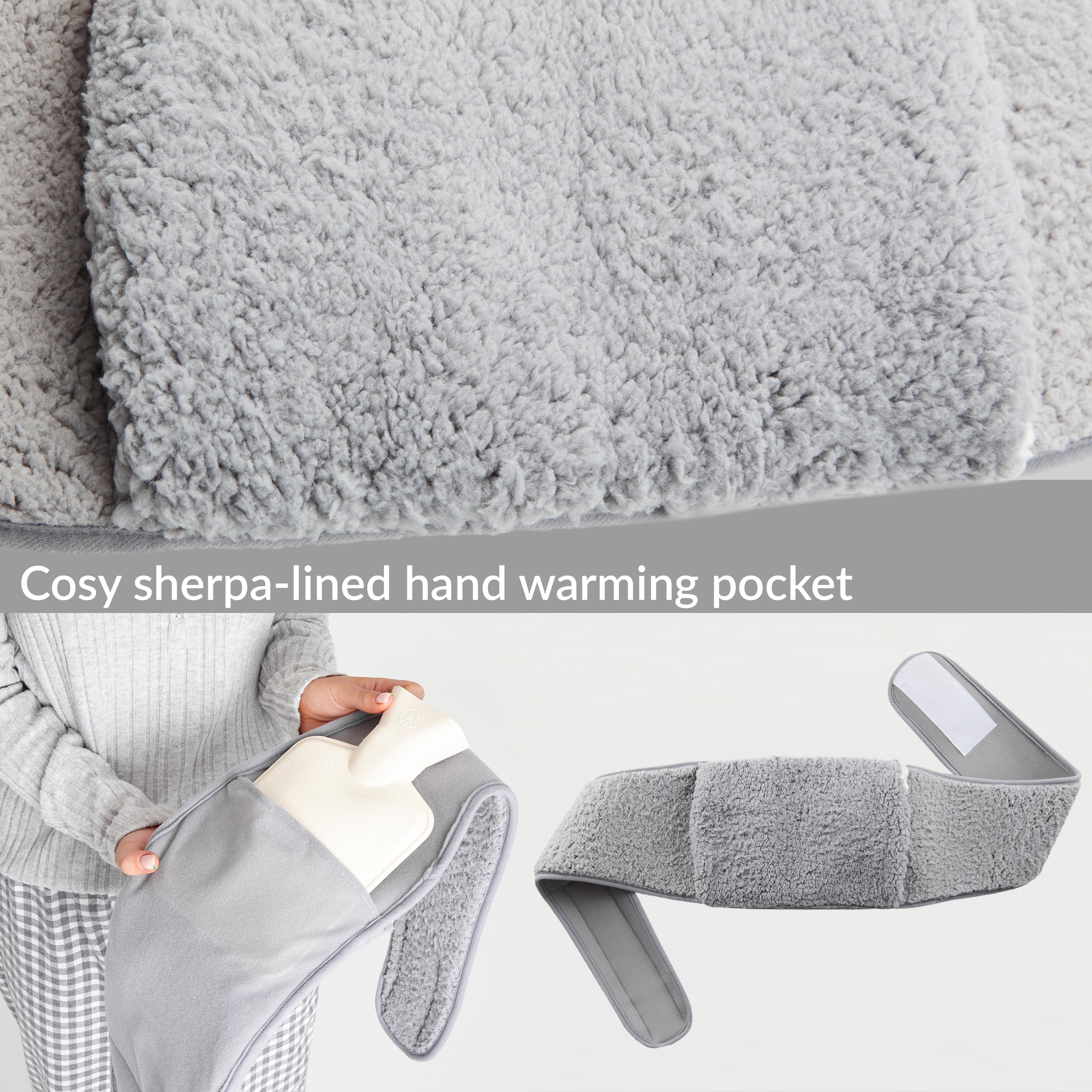 citycomfort-bouillotte-ceinture-housse-peluche-grise-mains-libres image 4