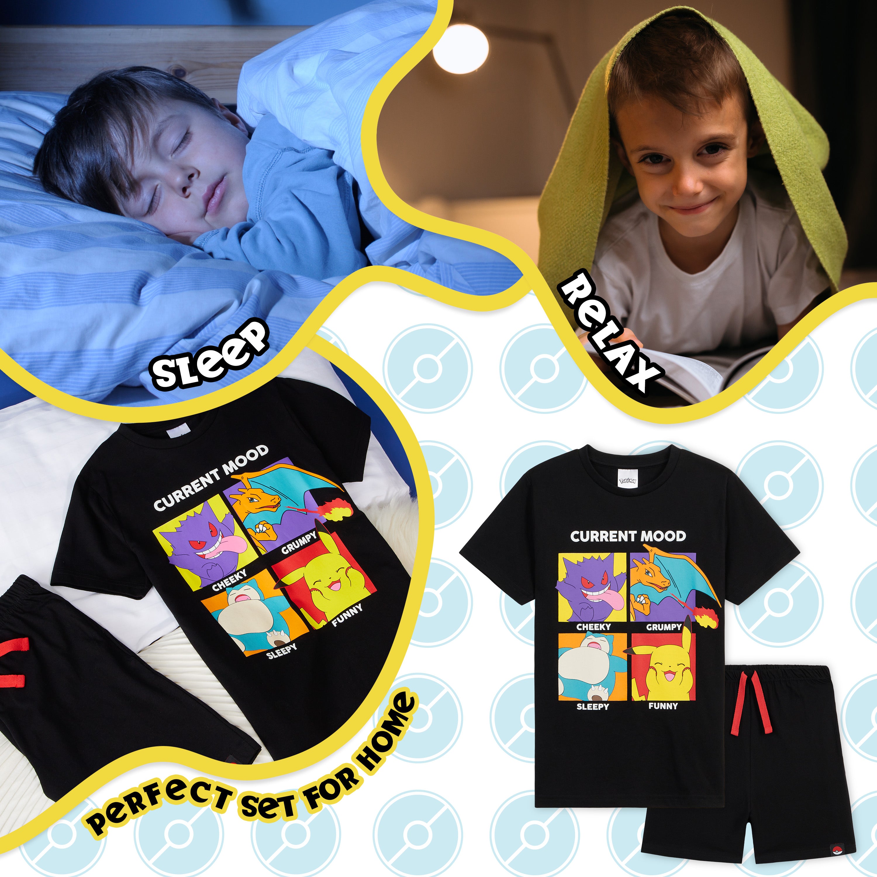 pok-mon-pyjama-court-gar-on-short-et-t-shirt-pikachu image 5