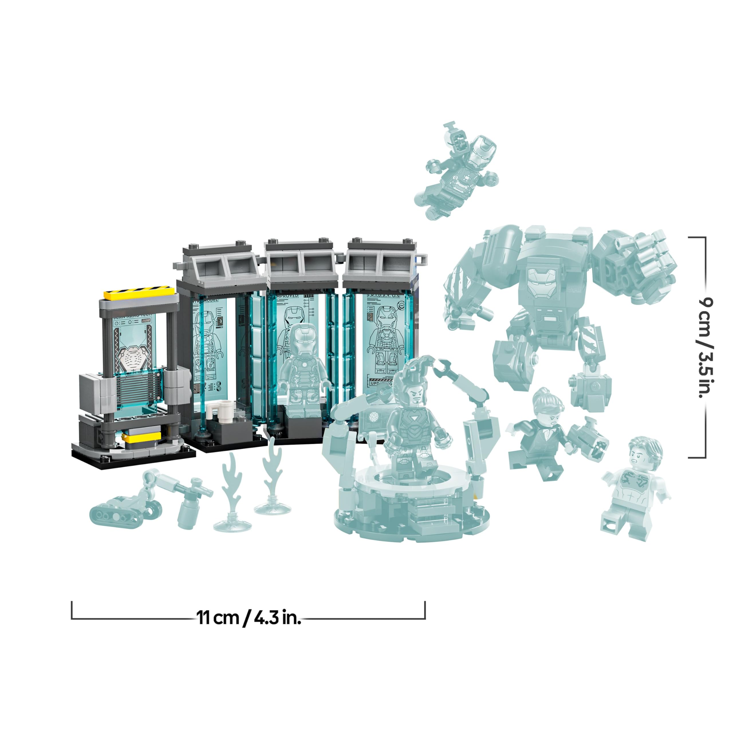 lego-marvel-76315-laboratoire-iron-man-salle-des-armures-8-ans image 8