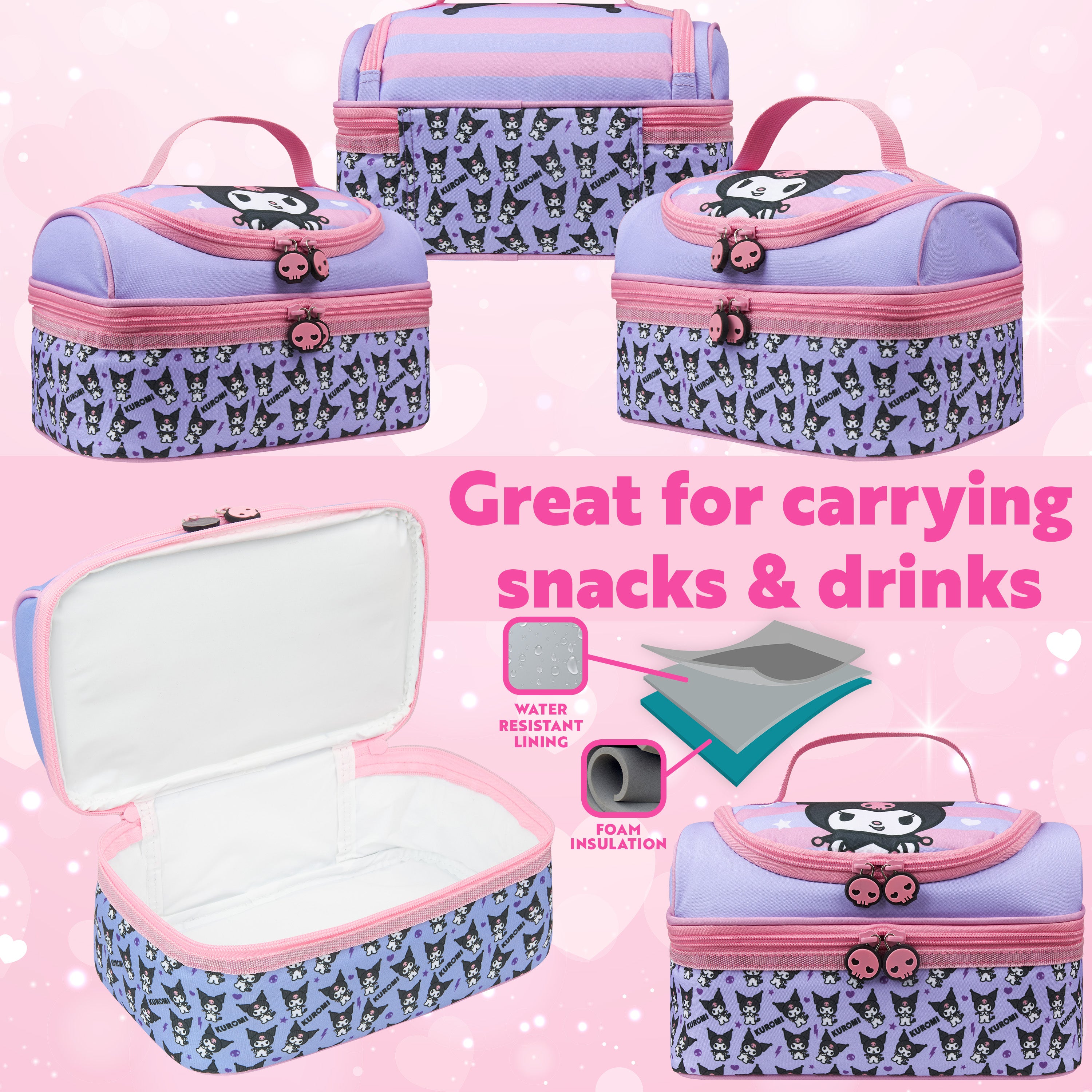 hello-kitty-kuromi-lunch-bag-isotherme-2-compartiments image 3