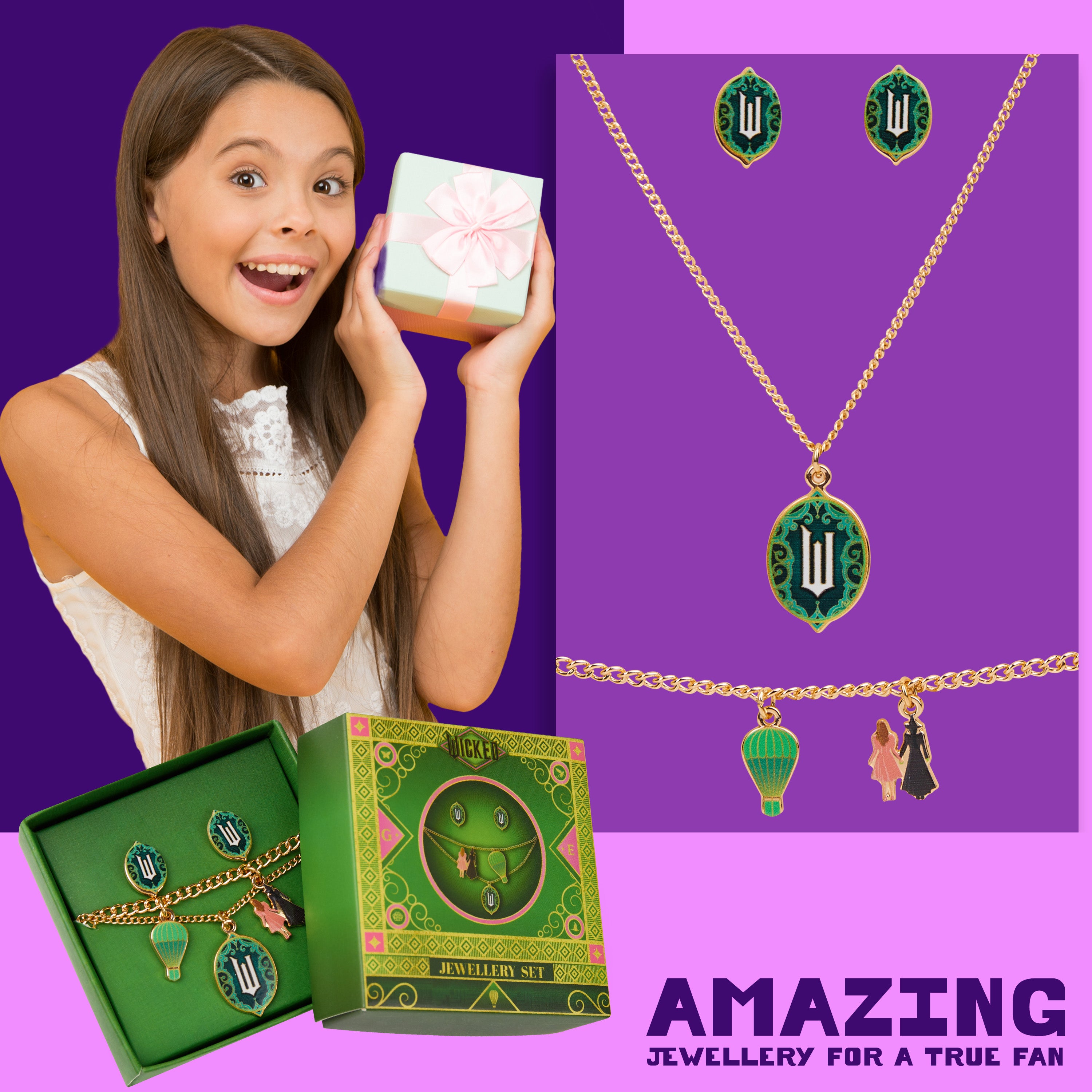wicked-parure-bijoux-fille-dor-e-3-pi-ces-collier image 3