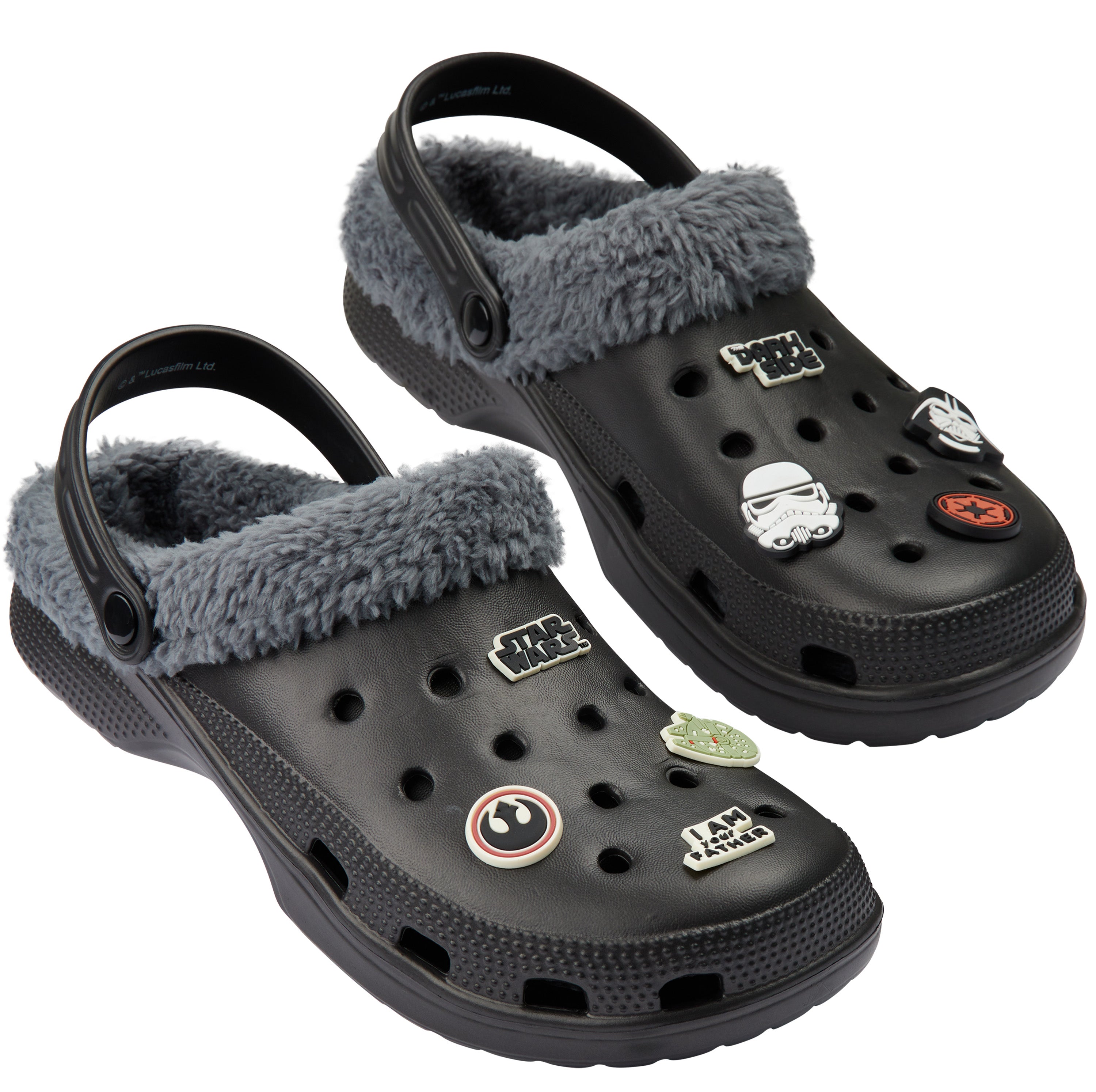 star-wars-sabots-homme-fourr-s-charms-hiver-slip-on image 1