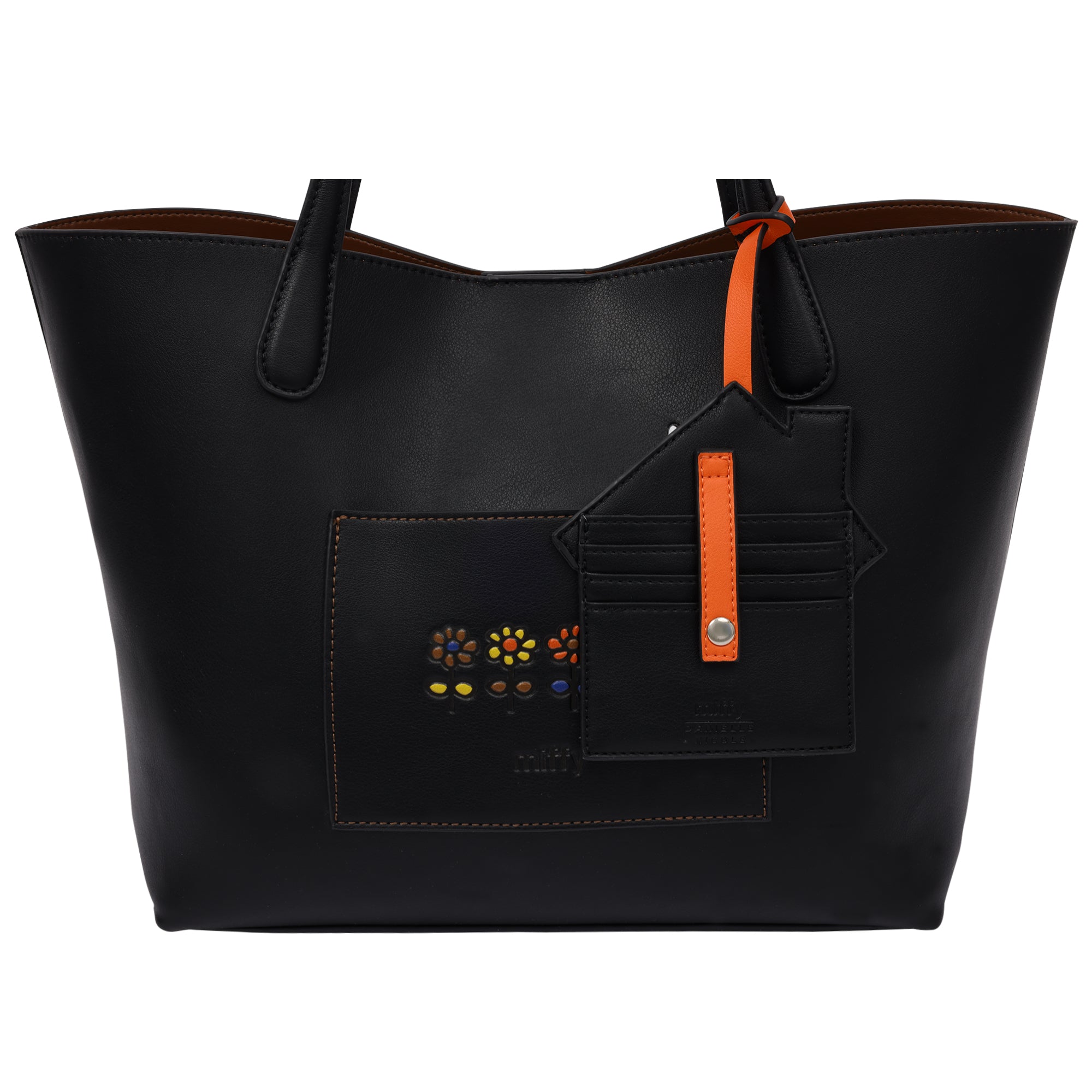 danielle-nicole-miffy-peeking-tote-cabas-noir-fleurs-maison image 8