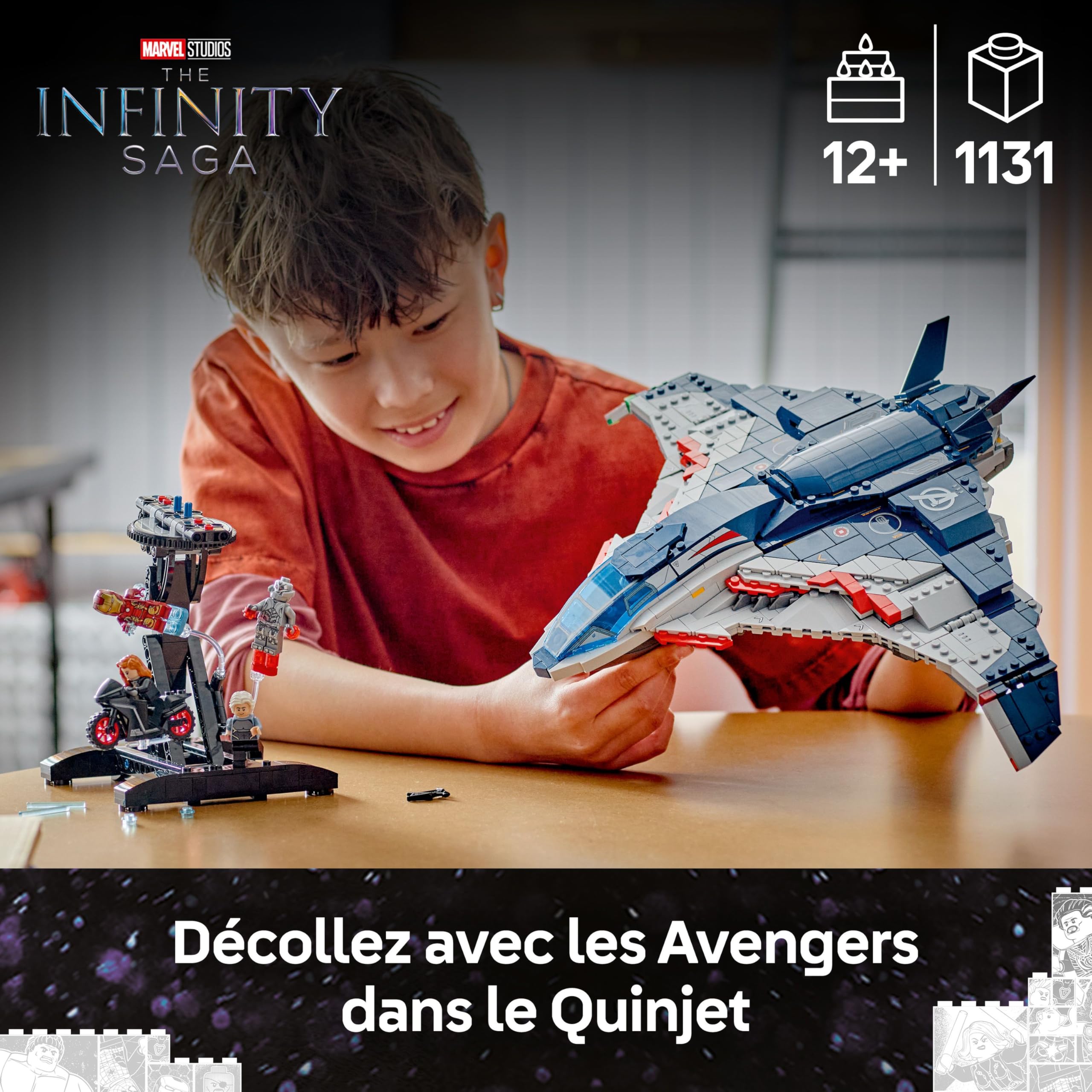 lego-marvel-quinjet-avengers-ere-ultron-76325-jeu-1131-pcs image 2