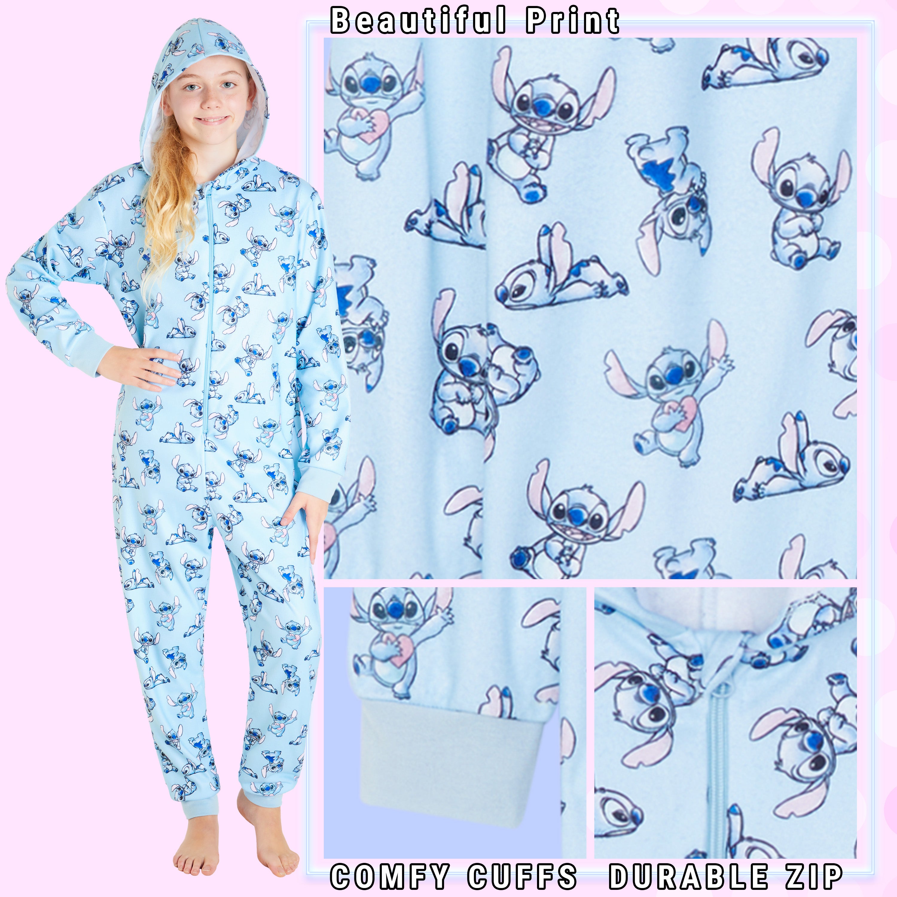 disney-stitch-grenouill-re-fille-polaire-zip-9-10-ans image 5