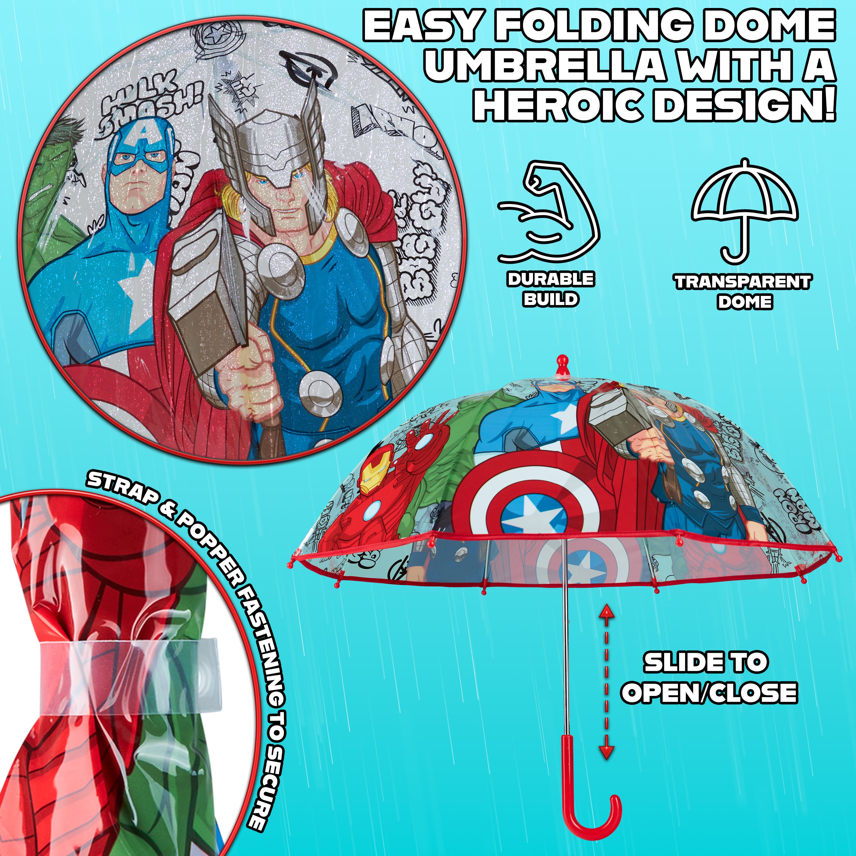 marvel-avengers-parapluie-cloche-transparent-enfant image 5