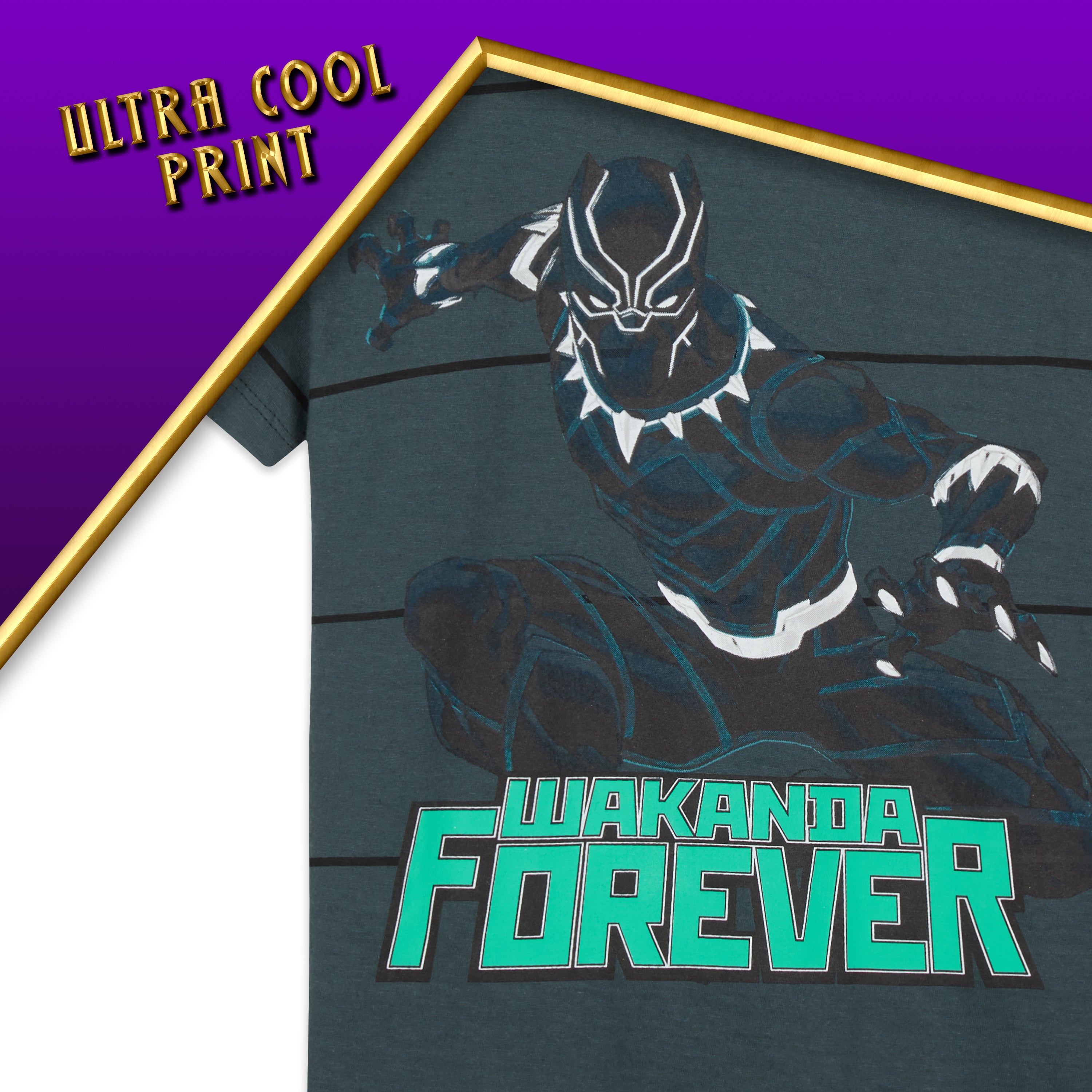 marvel-black-panther-pyjama-gar-on-short-coton-5-6-ans image 5
