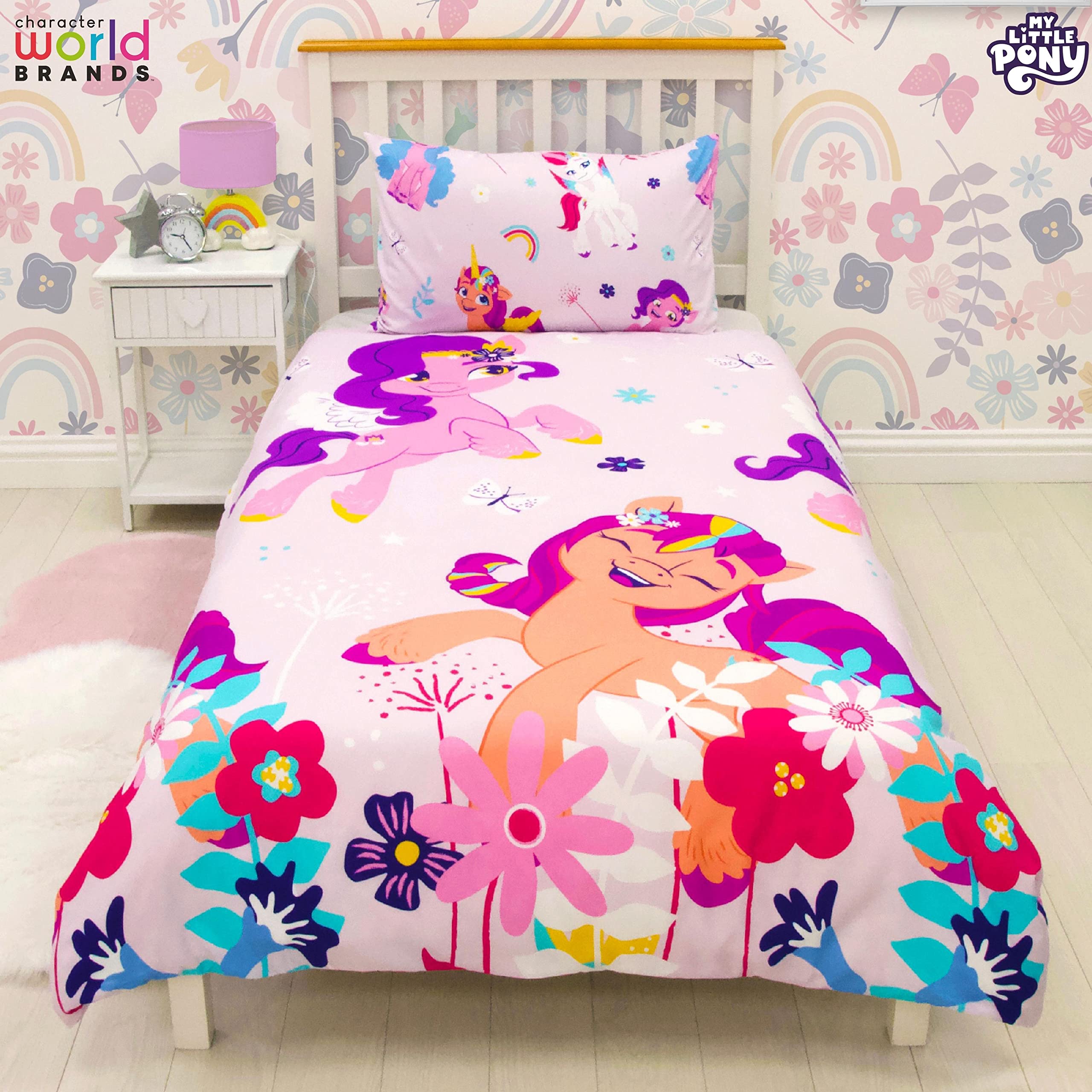 my-little-pony-parure-de-lit-simple-fleurs-135x200-polyester image 6