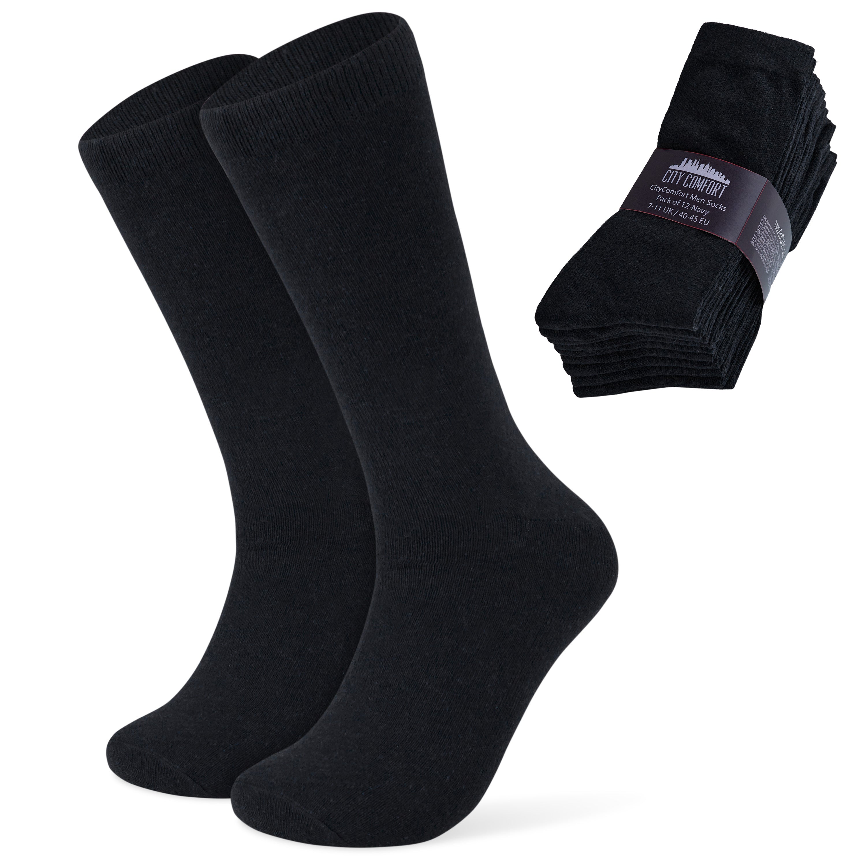 citycomfort-chaussettes-homme-coton-mi-mollet-lot-12 image 8