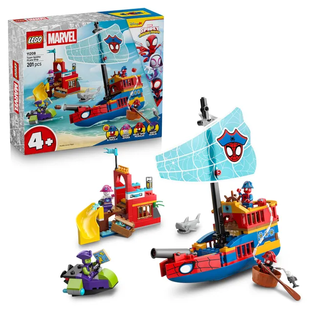 lego-marvel-spidey-11208-bateau-pirate-quipe-spidey-201-pi-ces image 1
