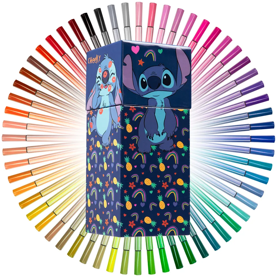 disney-stitch-feutres-coloriage-x60-bleu-lavable image 1